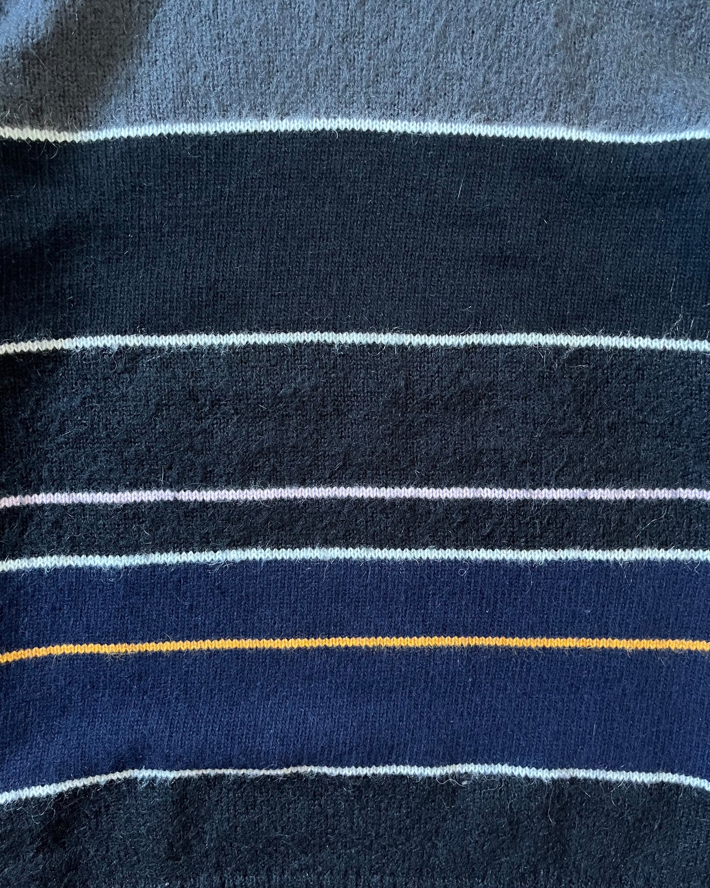 Raf Simons Striped Mohair-Blend Sweater (L)