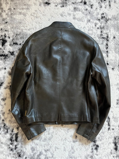 2000s Armani Biker Leather Jacket (S/M)