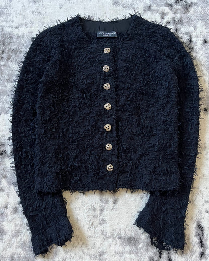 Dolce & Gabbana Relief Navy Cardigan (XS)