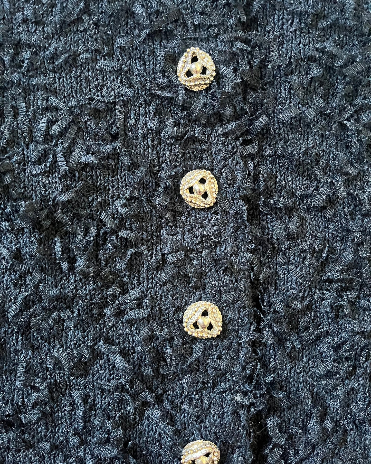 Dolce & Gabbana Relief Navy Cardigan (XS)