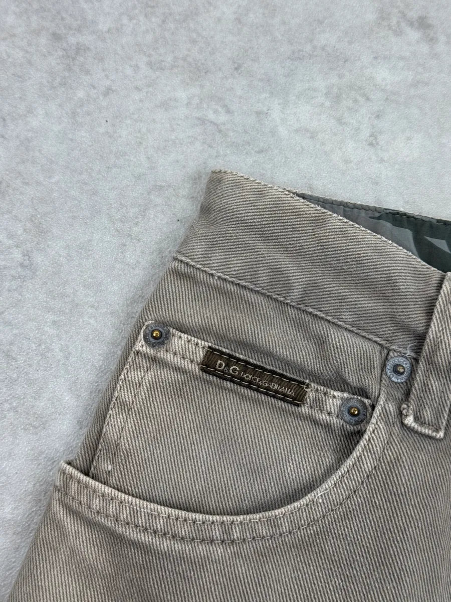 AW2003 Dolce & Gabbana Taupe Zip-Off Knee Cargo Pants hvWbuzLy 8