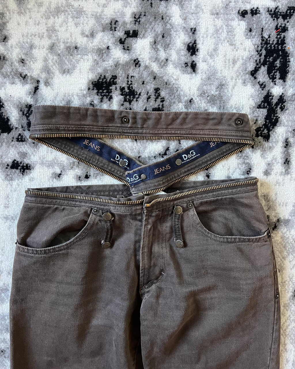 AW03 Dolce & Gabbana Zippered Pants (S/M)