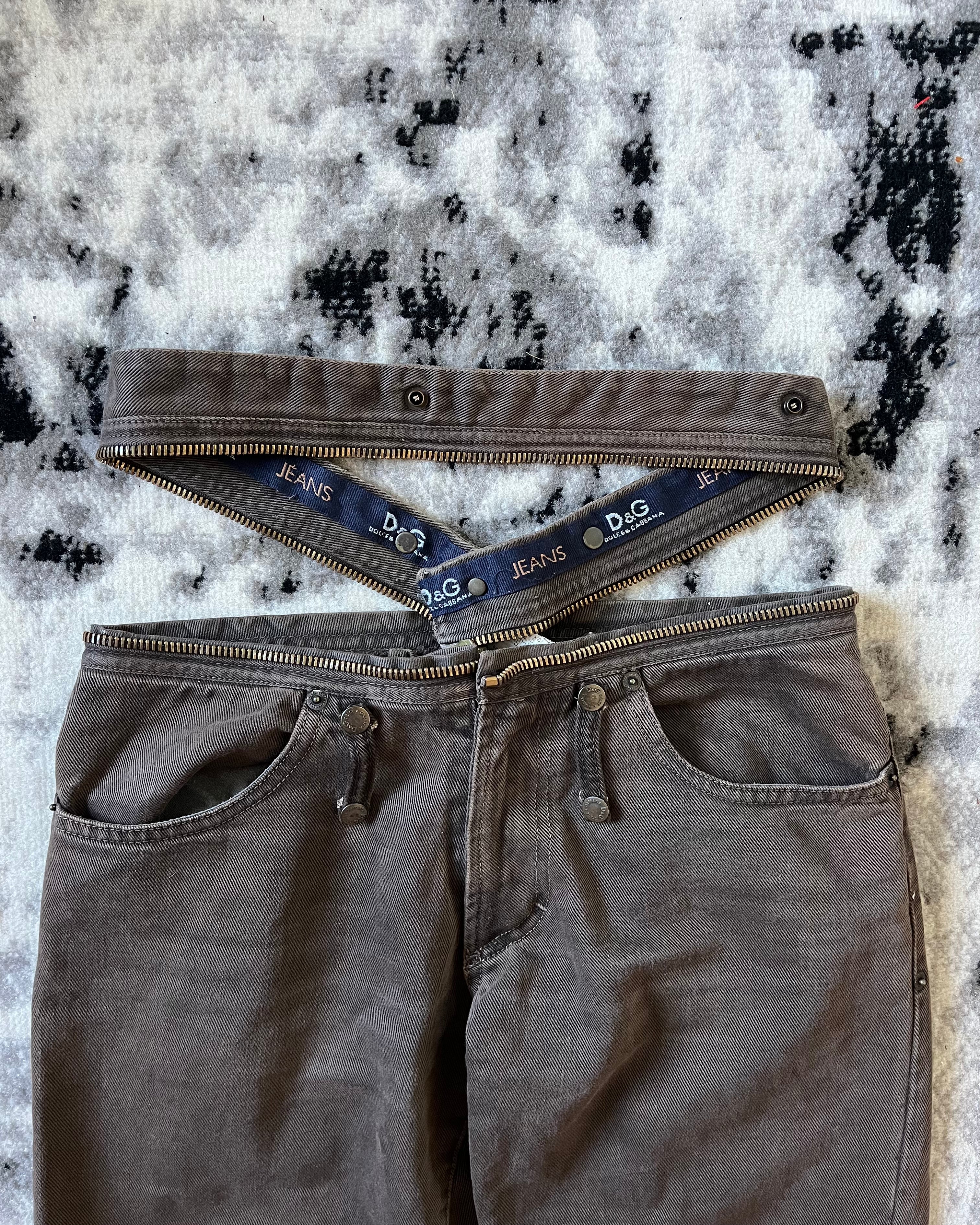 AW03 Dolce & Gabbana Zippered Pants (S/M)