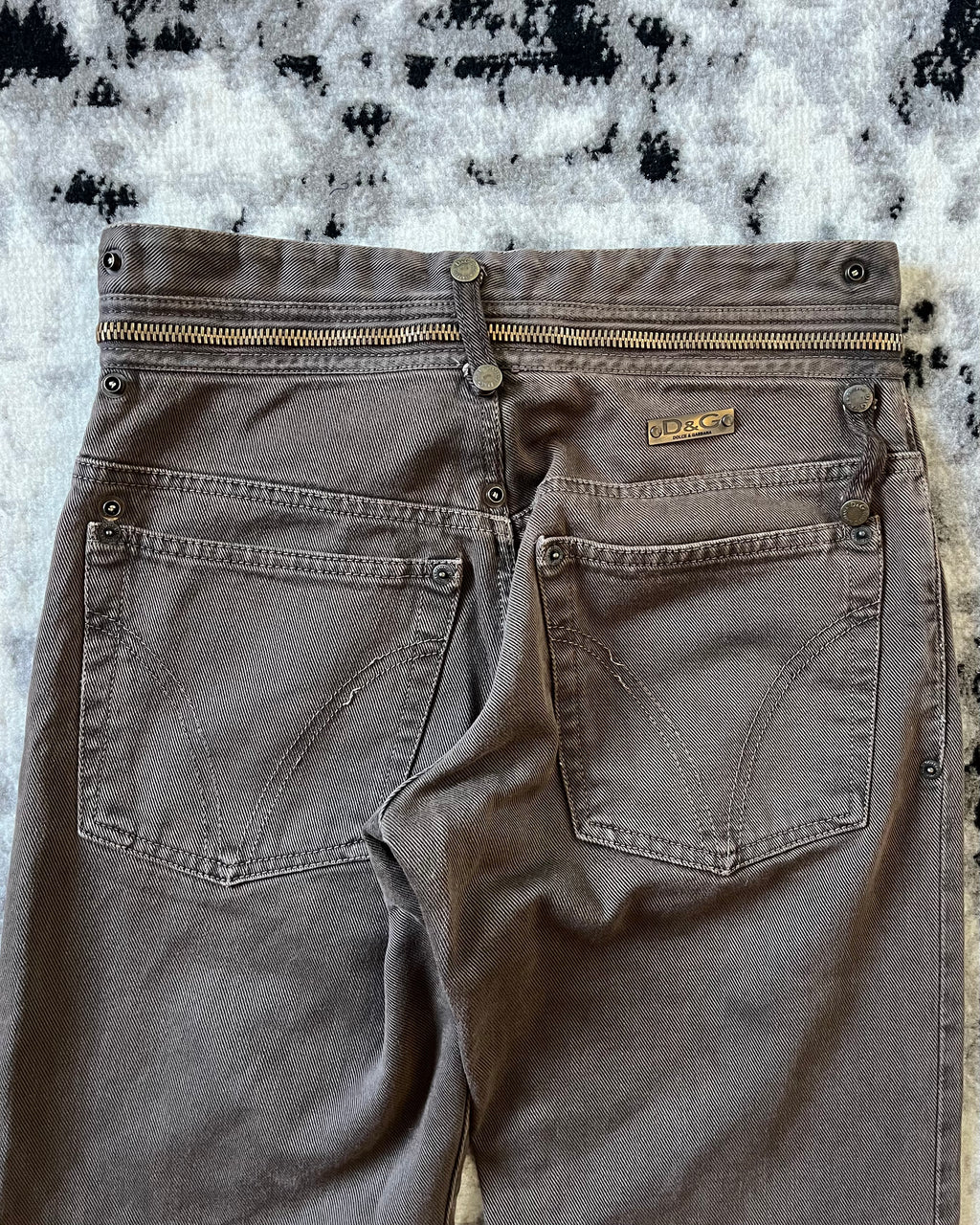 AW03 Dolce & Gabbana Zippered Pants (S/M)