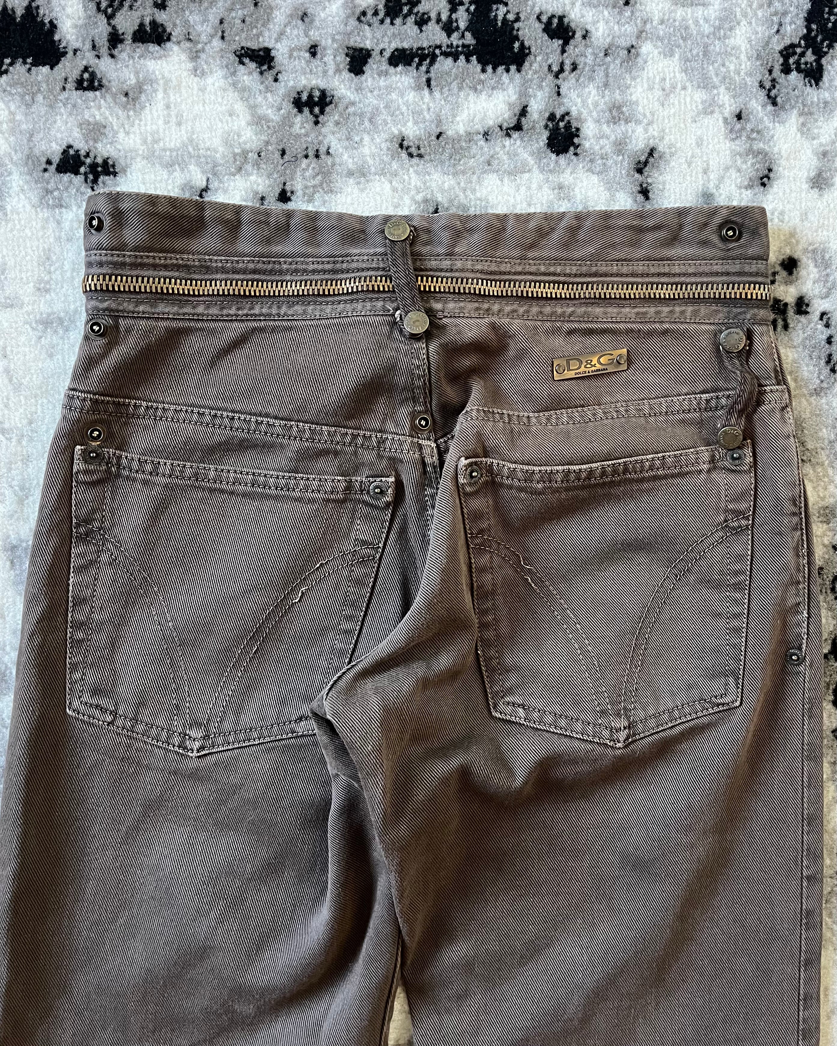 AW03 Dolce & Gabbana Zippered Pants (S/M)