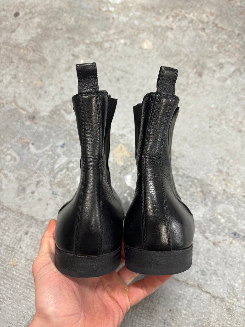 SS2015 Bottega Veneta Black Pure Leather Boots (42.5)