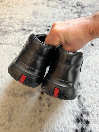 AW1999 Prada Black Chunky Vibram Boots (43/us9,5)
