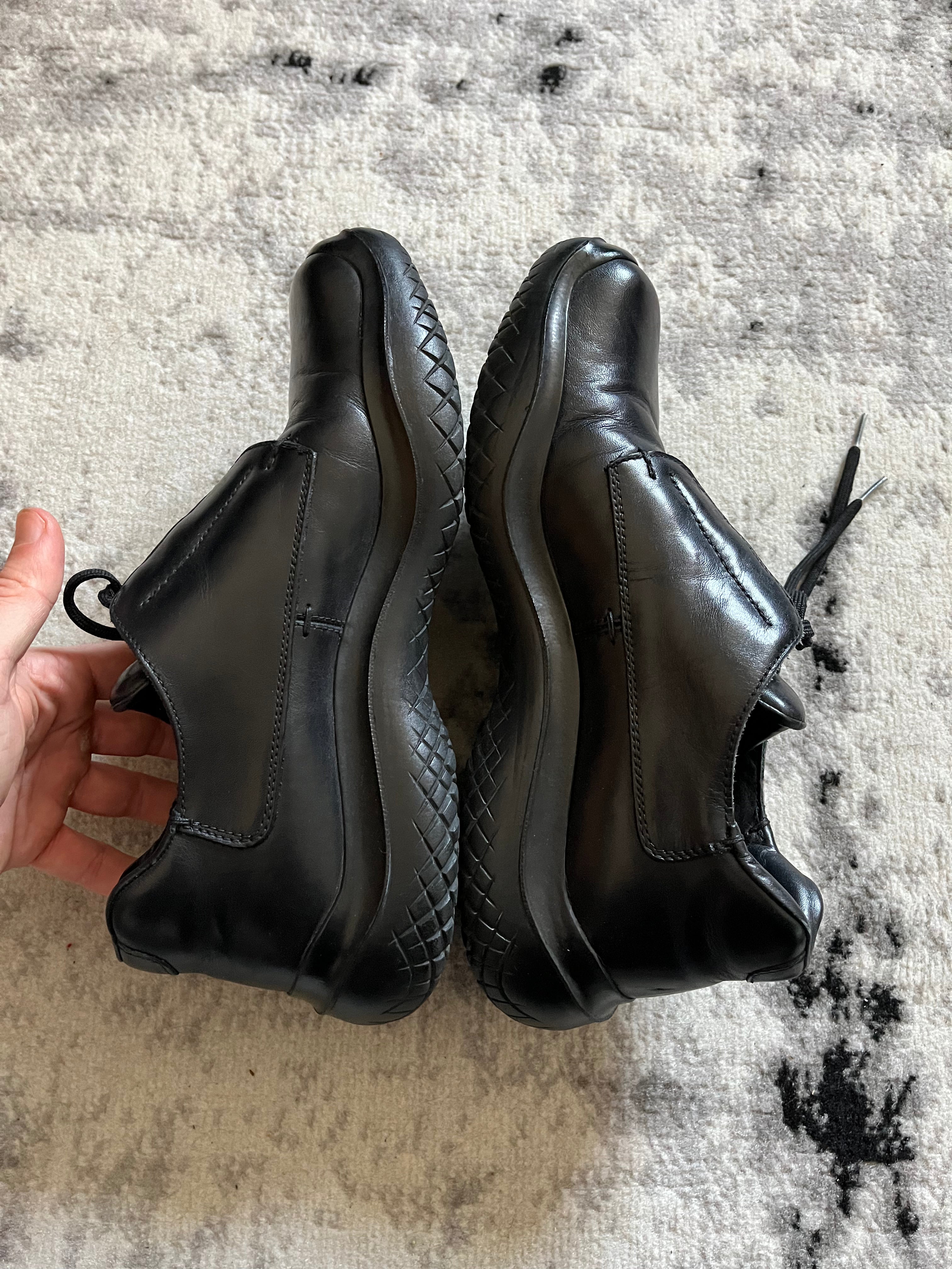 AW1999 Prada Black Chunky Vibram Boots (43/us9,5)