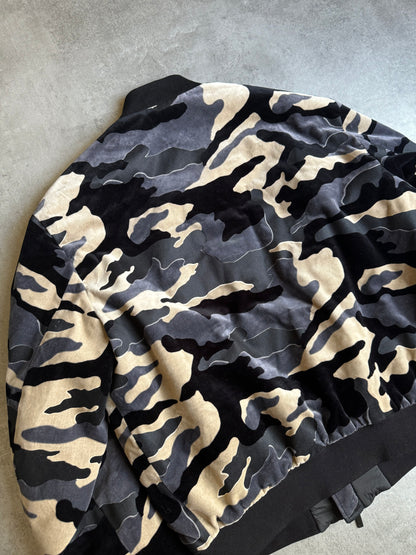 AW2020 Emporio Armani Military Camo Navy Bomber Jacket (M)