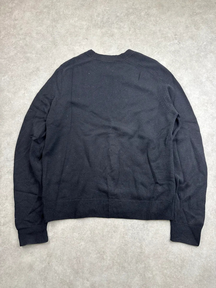 AW2020 Bottega Veneta Black Wool Fine Knit Crewneck Sweater QJEfpZrt 3