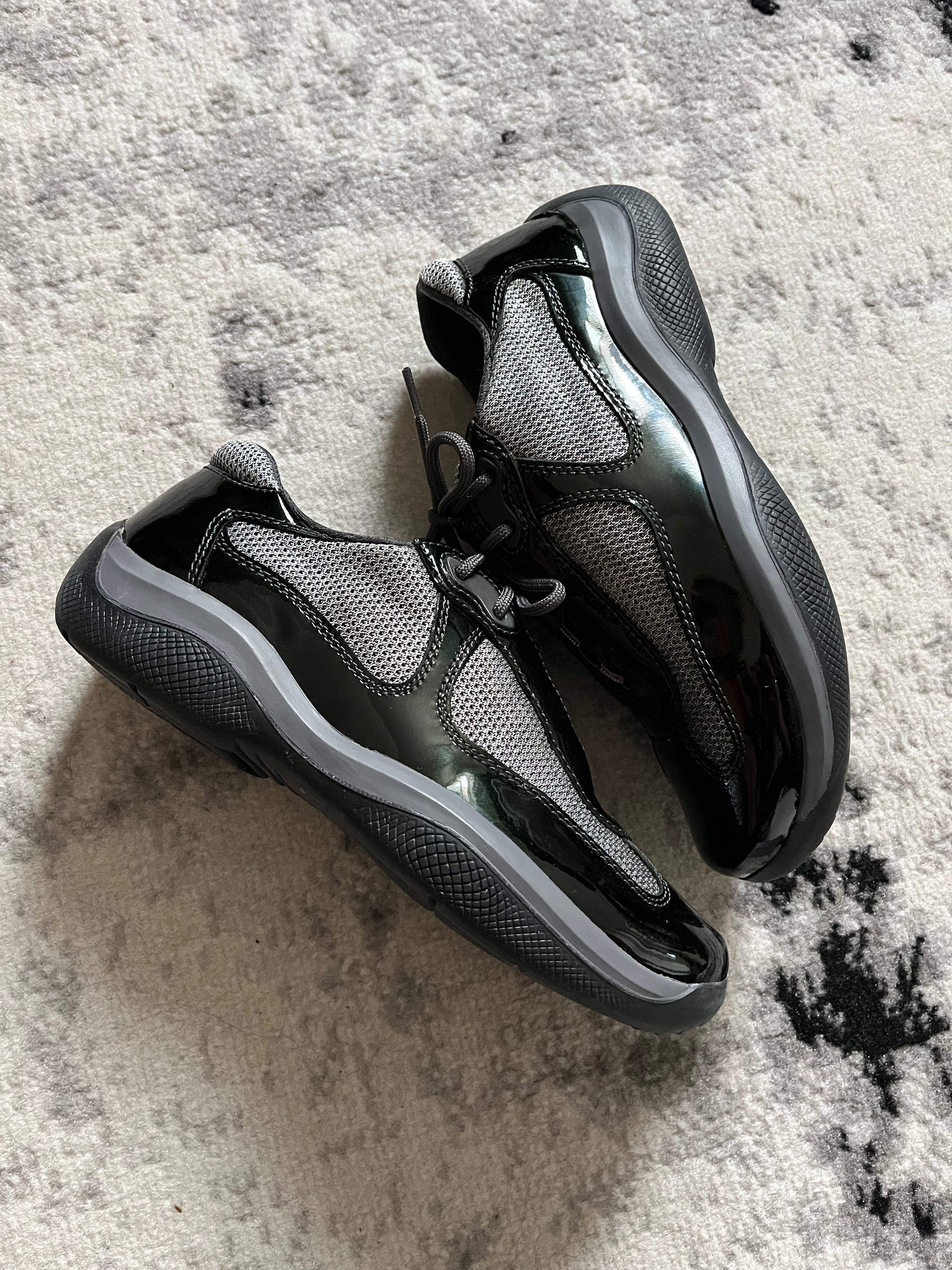 Prada America's Cup Dark Vernice Metal Green (37eu/us4.5)