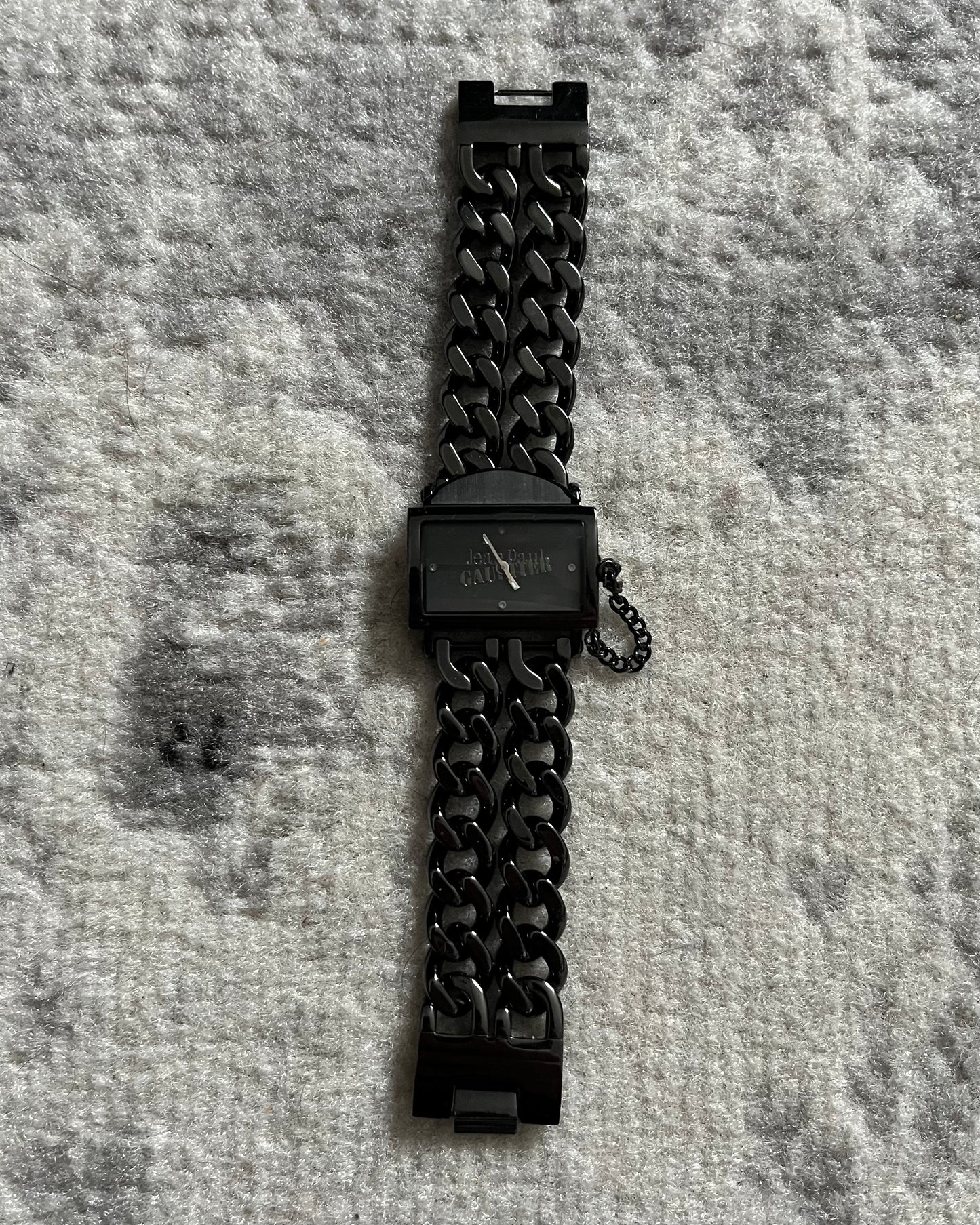 Jean Paul Gaultier Black Double Chain Watch