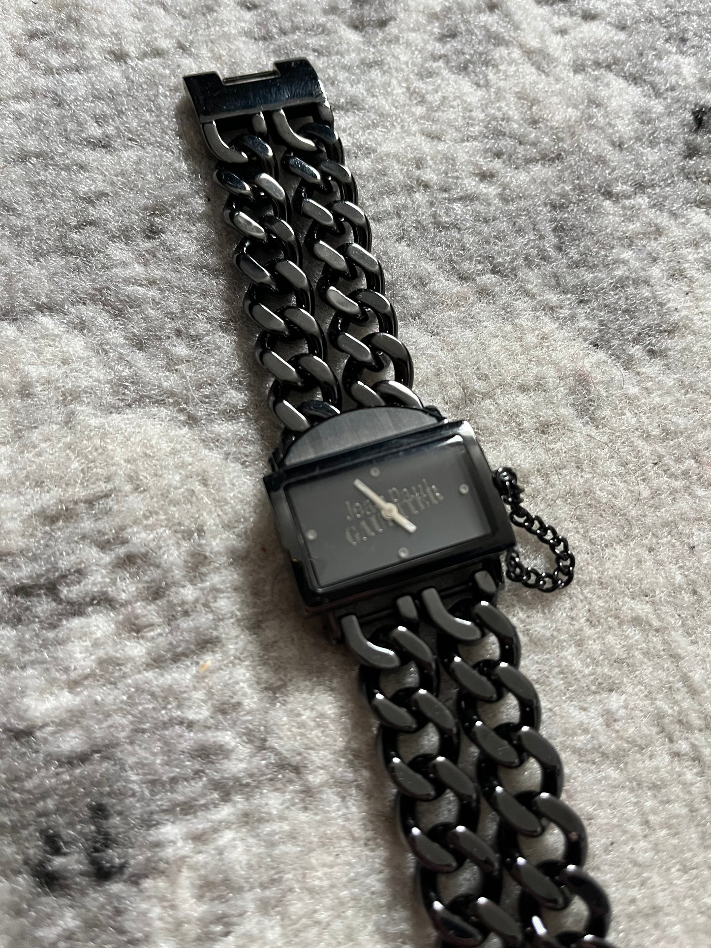 Jean Paul Gaultier Black Double Chain Watch