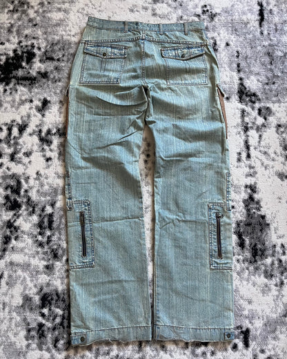 SS03 Dolce & Gabbana Robust Cargo Denim Jeans (XL)