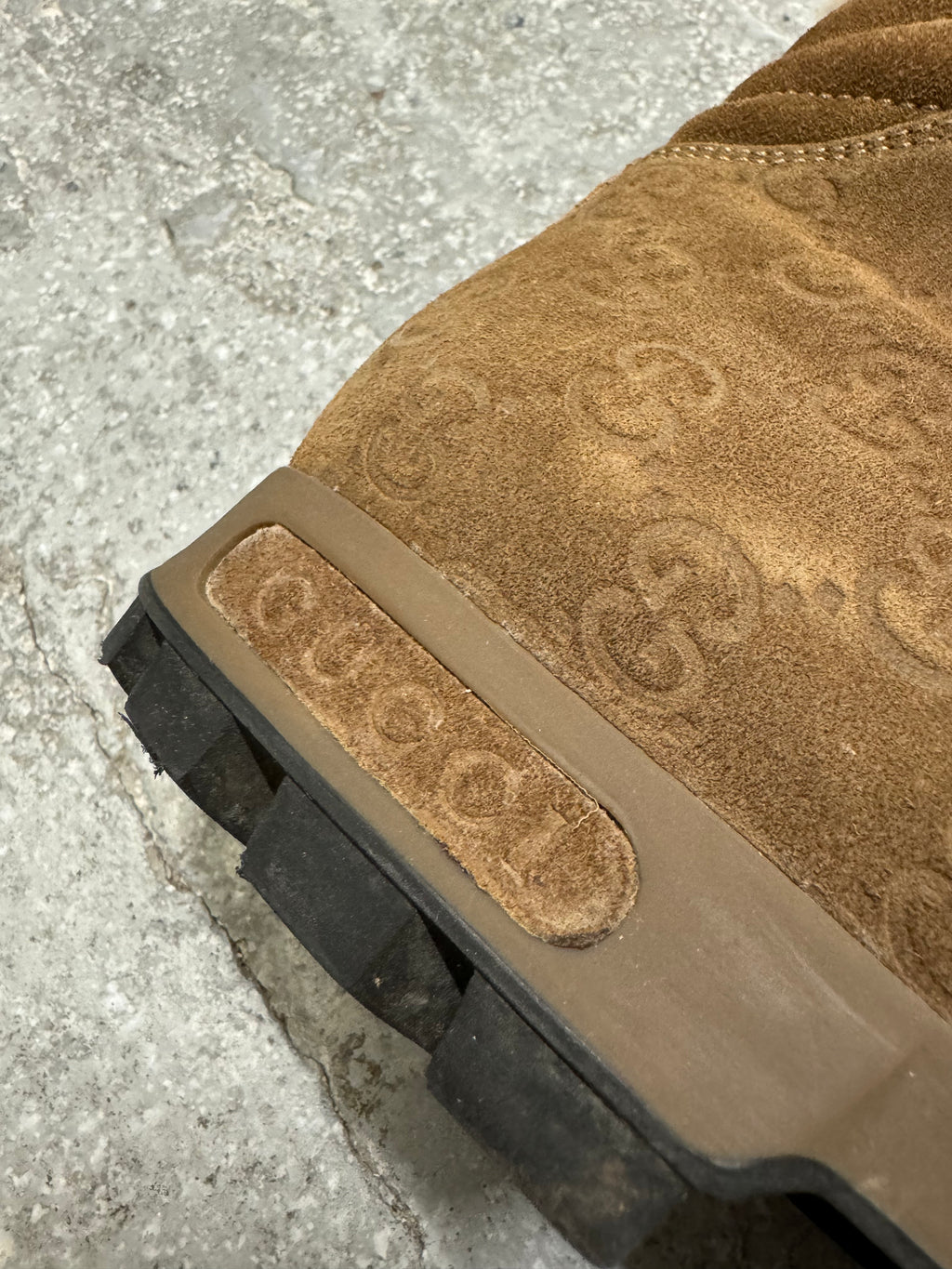 2000s Brown Gucci High Fur Mountain High Daily Shoes (45)