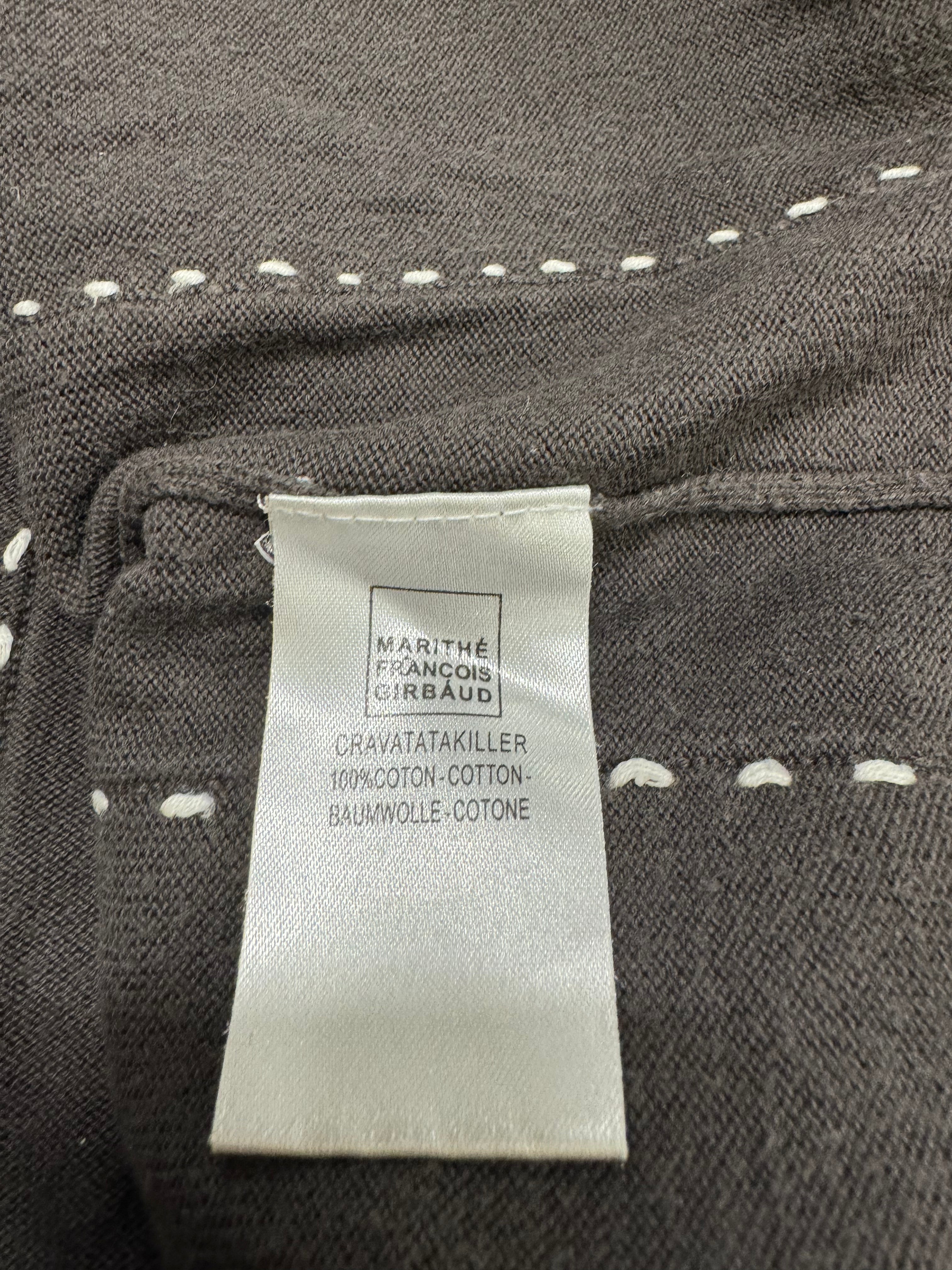 2000s Marithé + François Girbaud Relief Brown Avant-Garde Sweater (L)