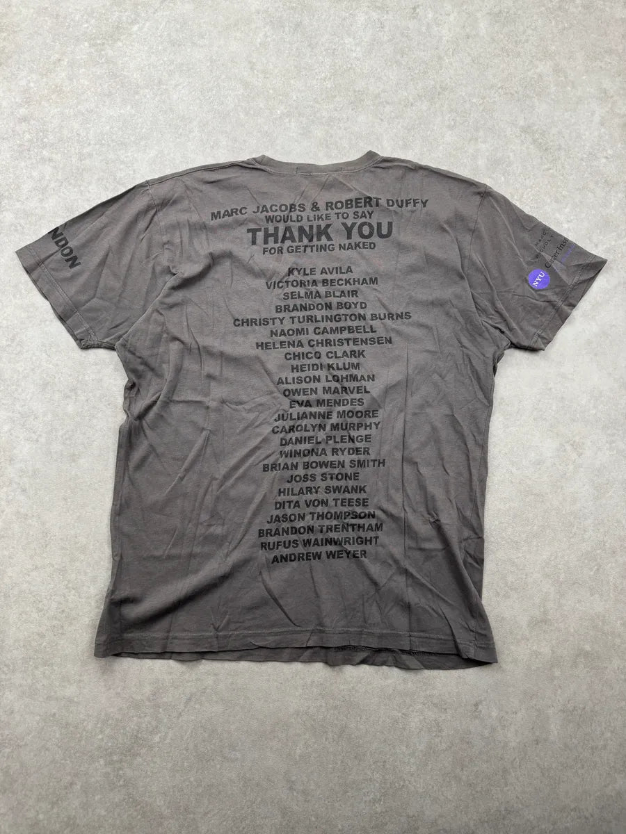 Marc Jacobs Taupe Protect Your Organ Graphic T-Shirt SATvbhOx 4