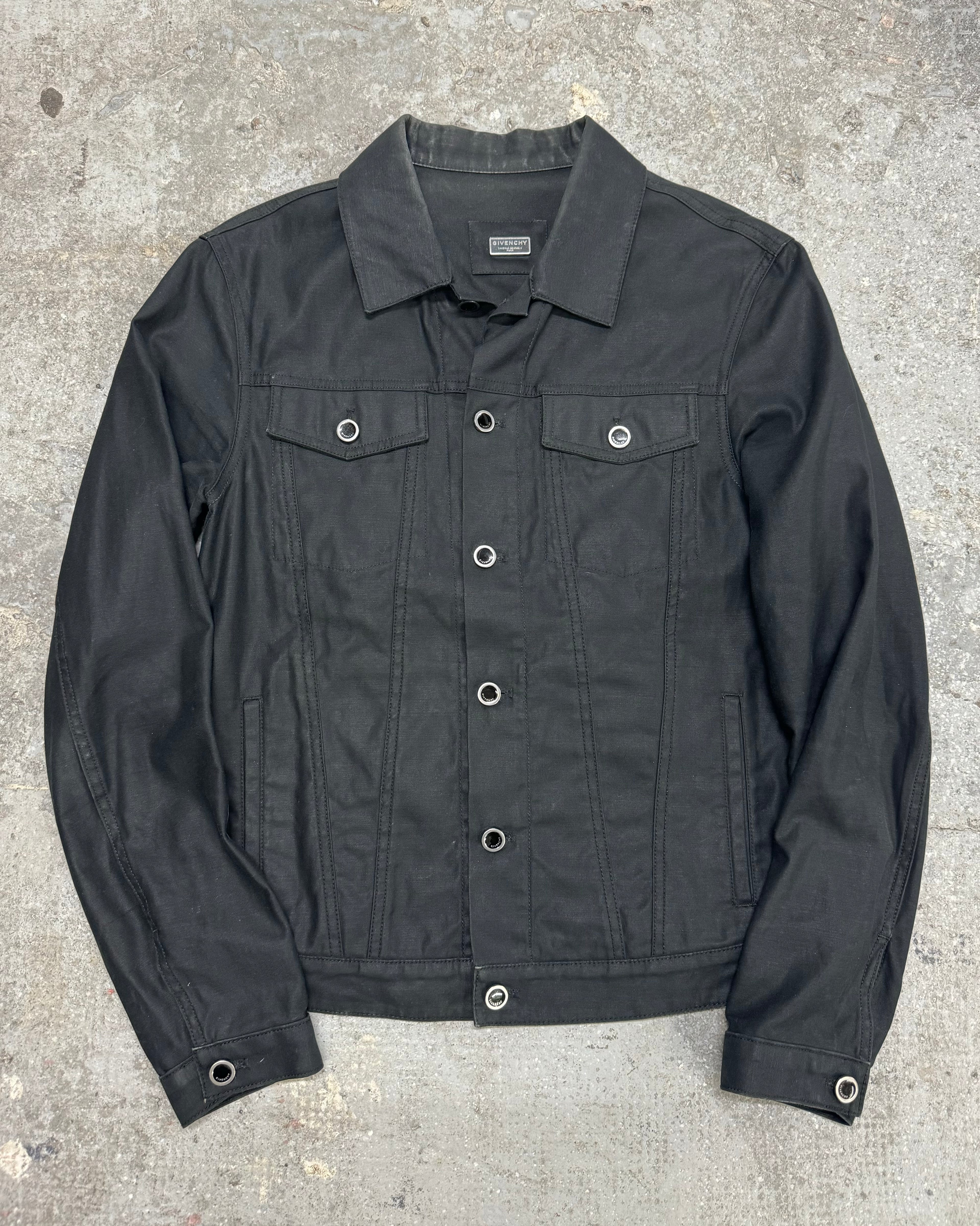 Givenchy Contemporary Black Buttoned Light Jacket (S/M)