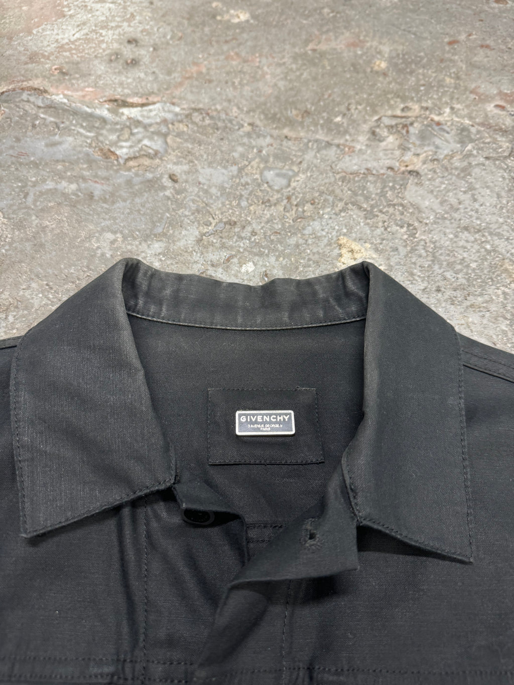 Givenchy Contemporary Black Buttoned Light Jacket (S/M)