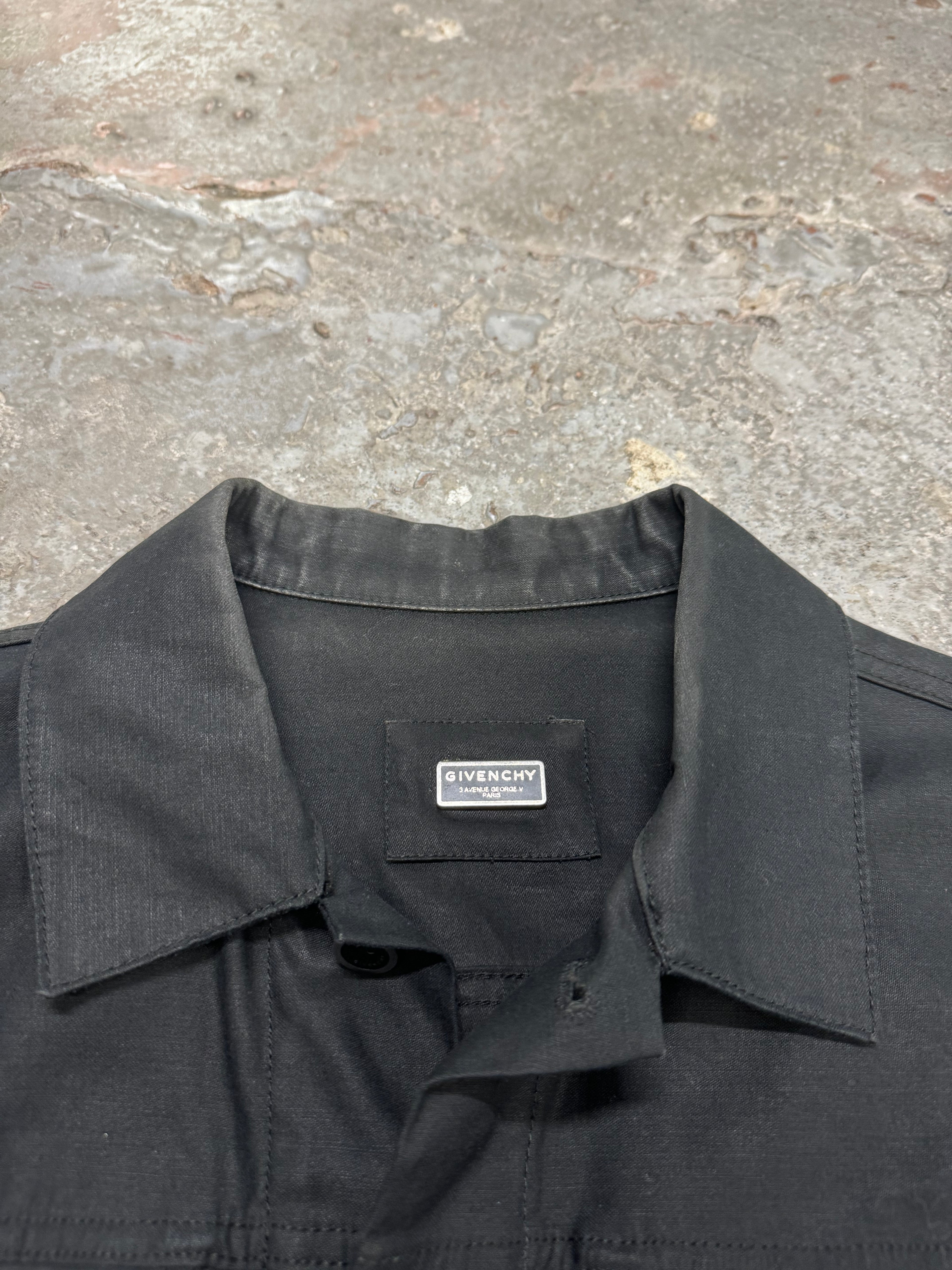 Givenchy Contemporary Black Buttoned Light Jacket (S/M)