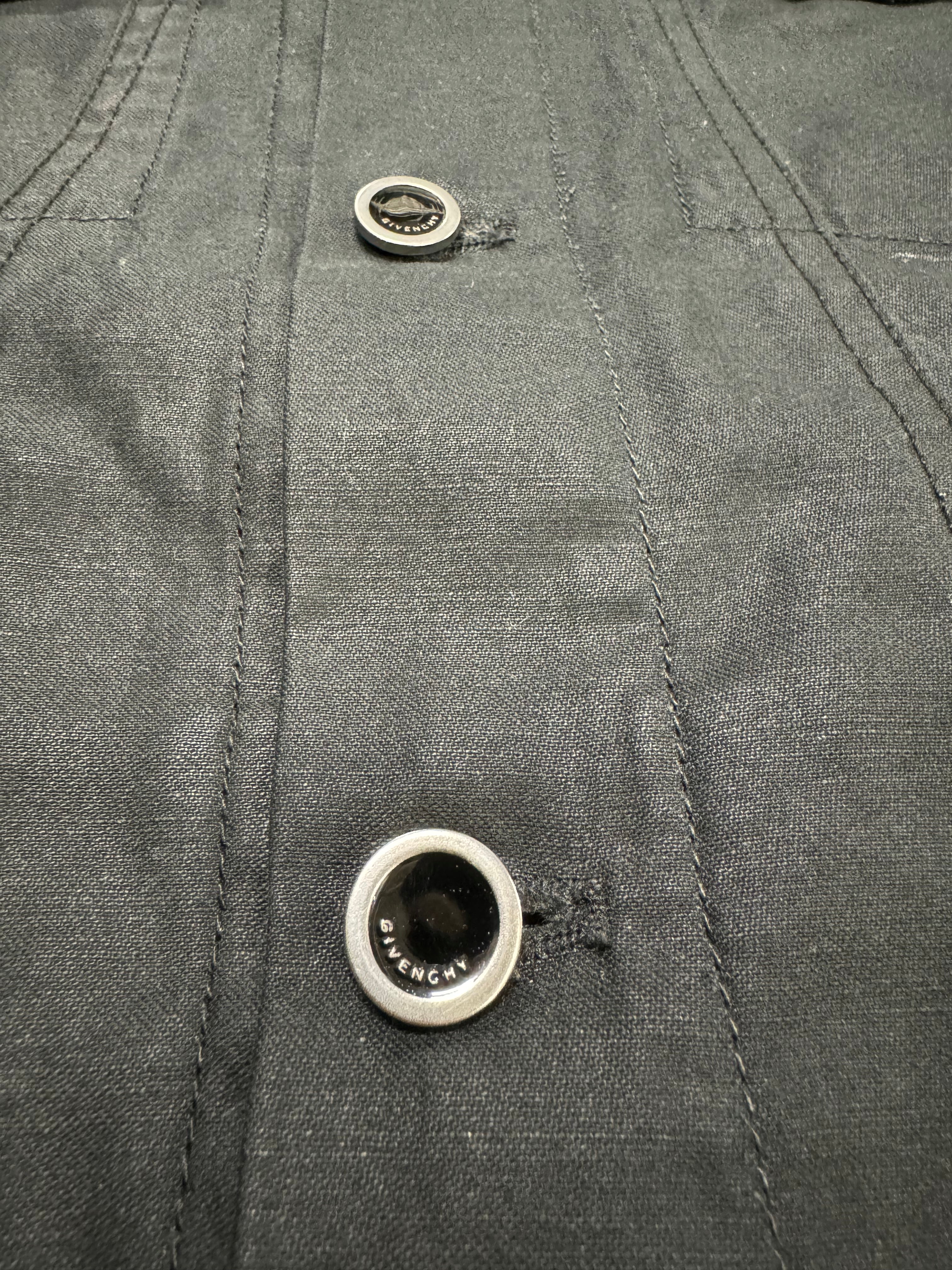 Givenchy Contemporary Black Buttoned Light Jacket (S/M)
