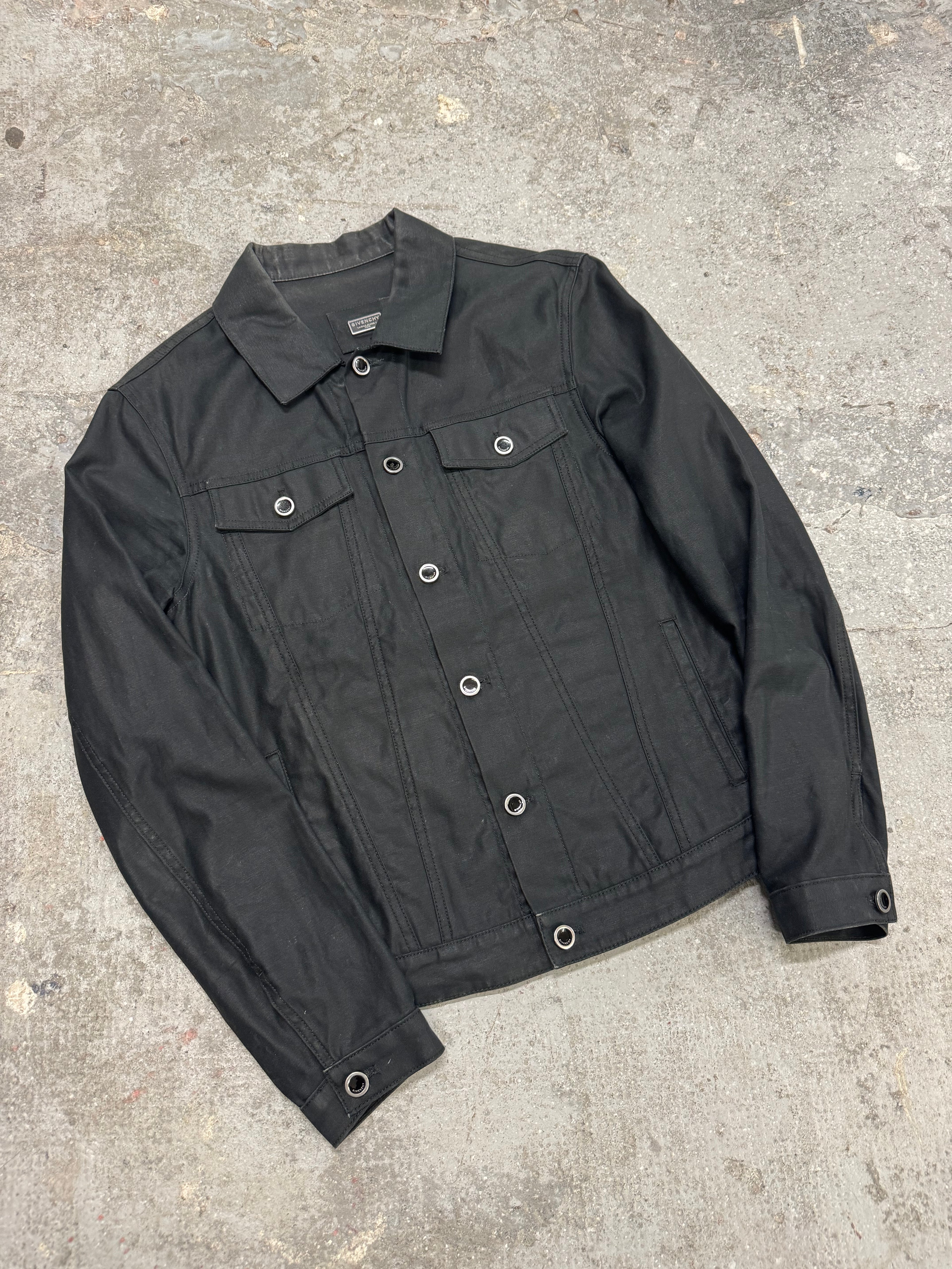 Givenchy Contemporary Black Buttoned Light Jacket (S/M)