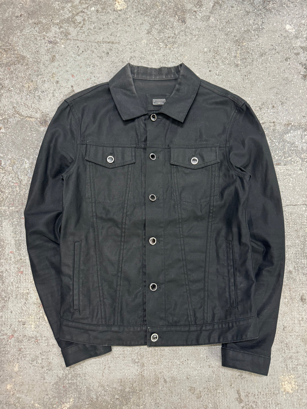 Givenchy Contemporary Black Buttoned Light Jacket (S/M)