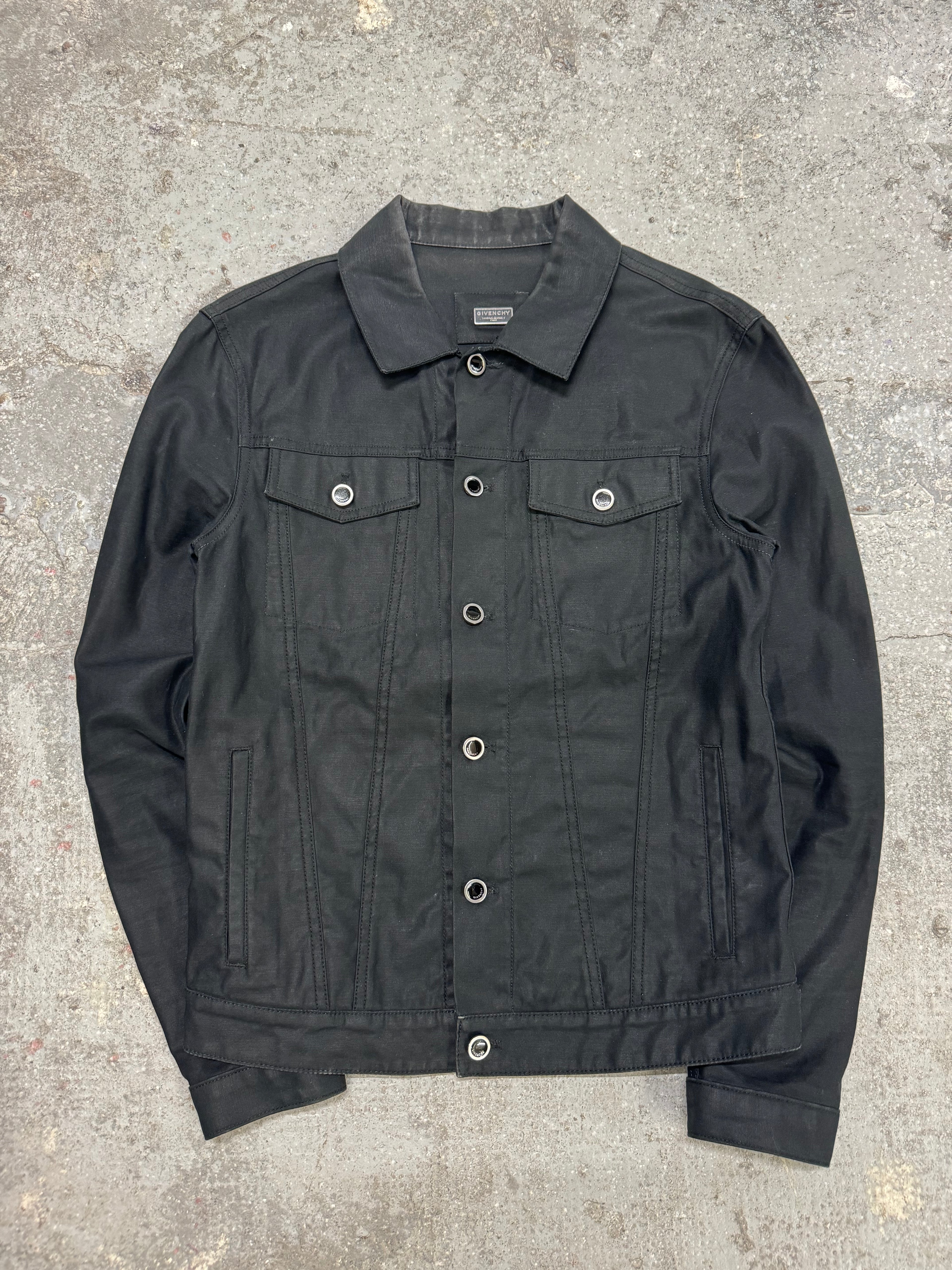 Givenchy Contemporary Black Buttoned Light Jacket (S/M)
