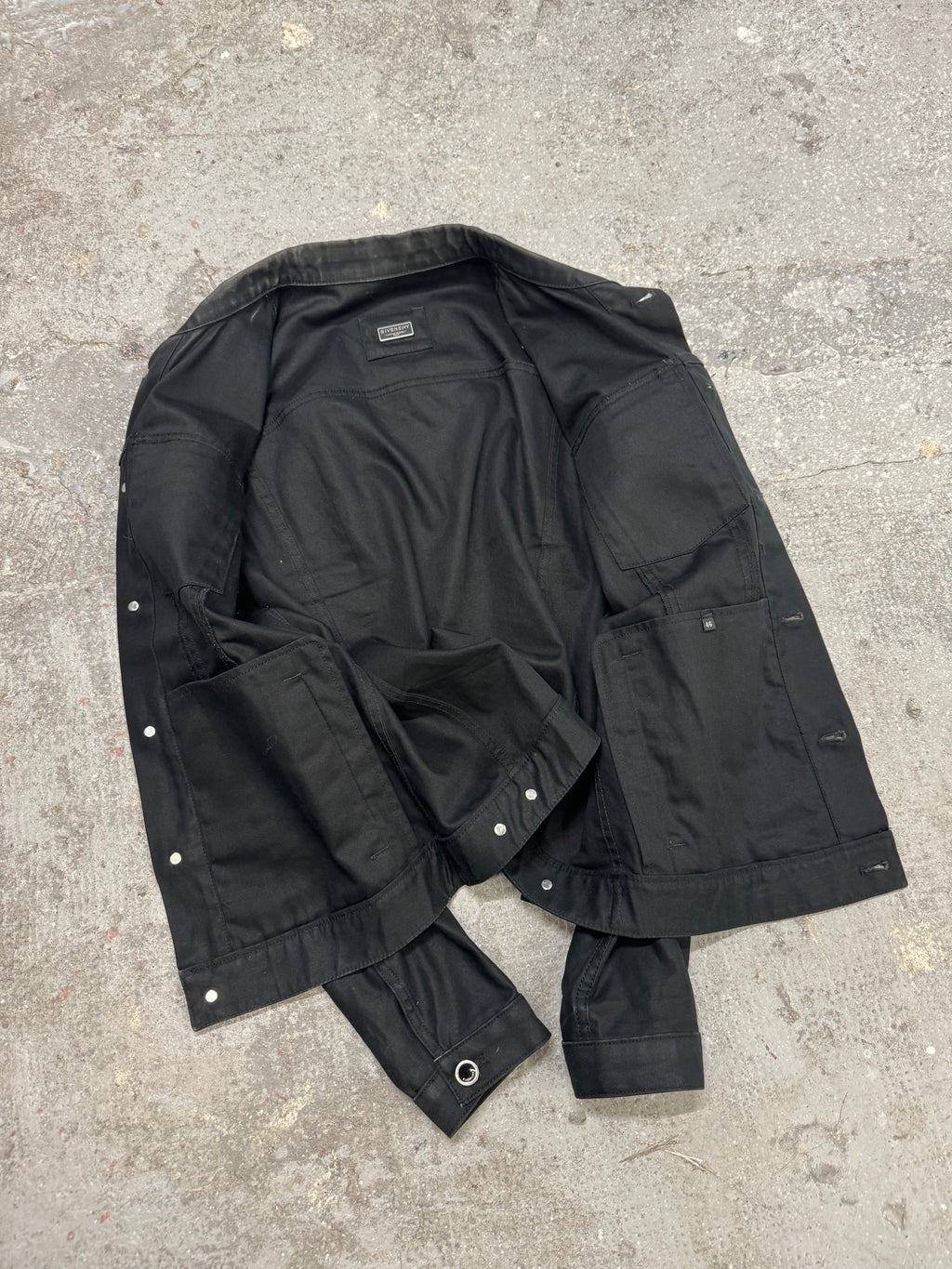 Givenchy Contemporary Black Buttoned Light Jacket (S/M)