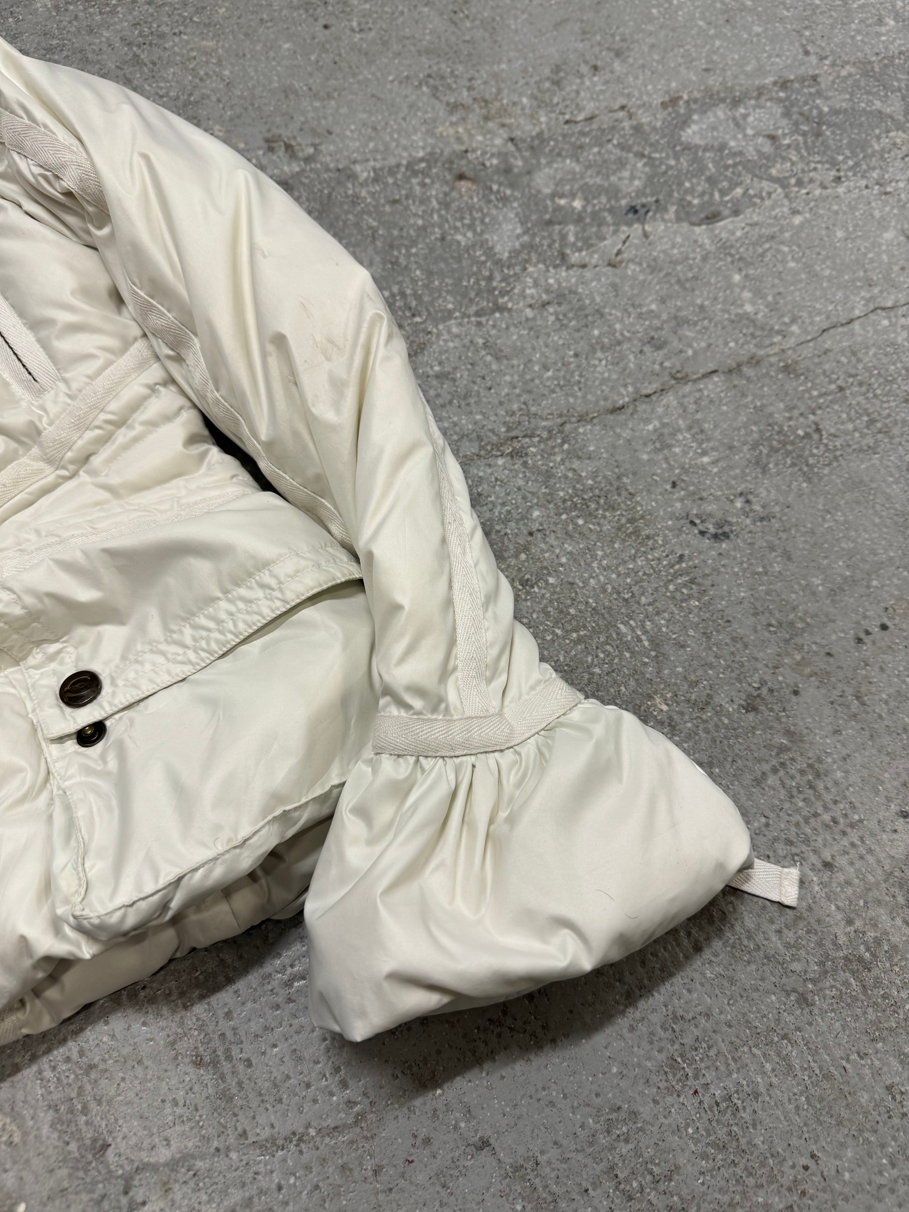 1990s Cavalli White Parachute Harness Puffer Jacket (S/M)