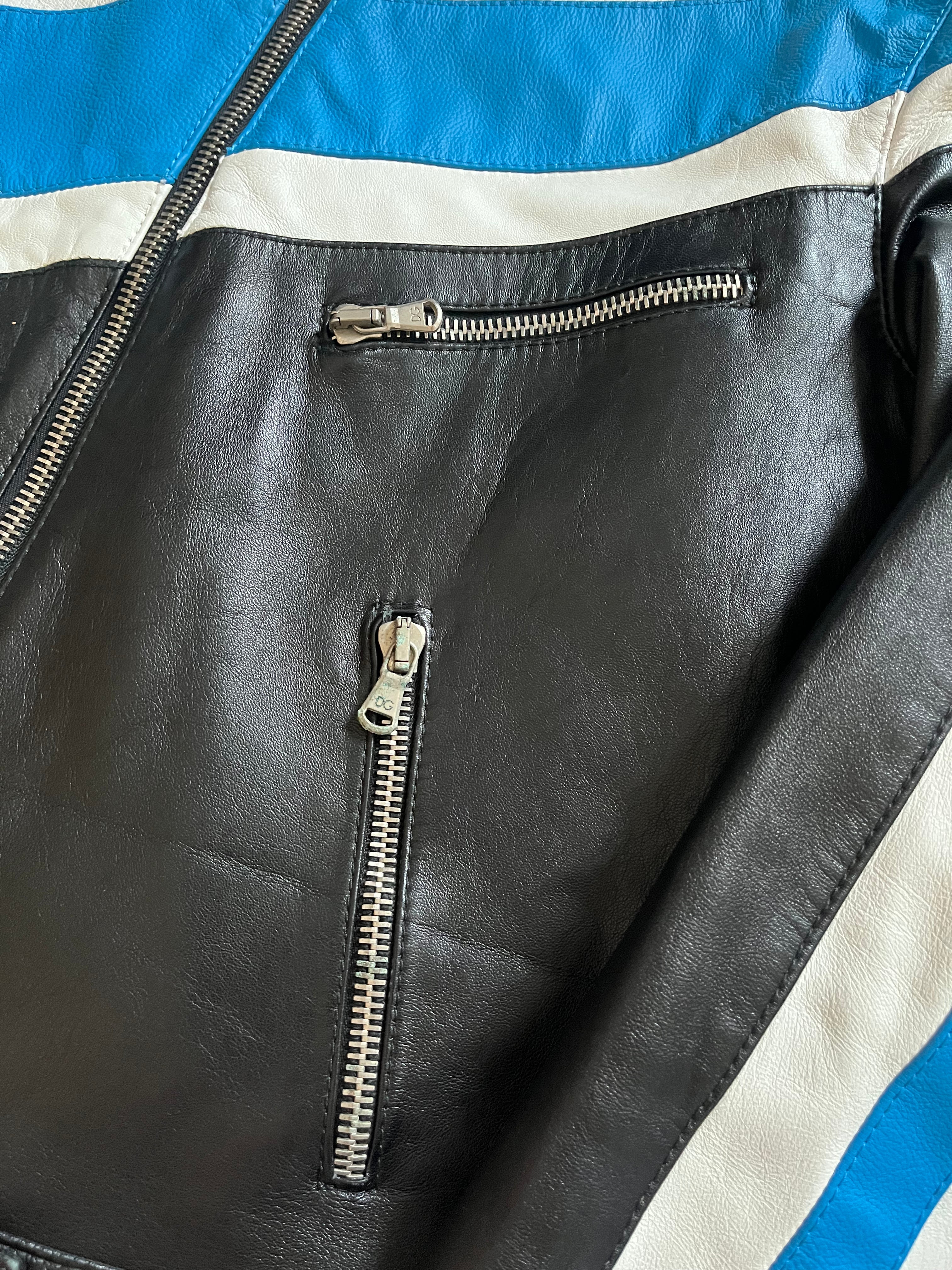 SS2001 Dolce & Gabbana Mythic Runway Biker Leather Jacket (M/L)