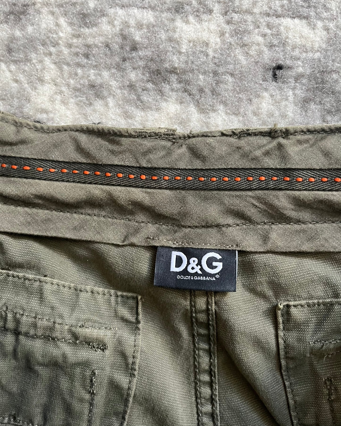 FW06 Dolce & Gabbana Olive Cargo Shorts (L)