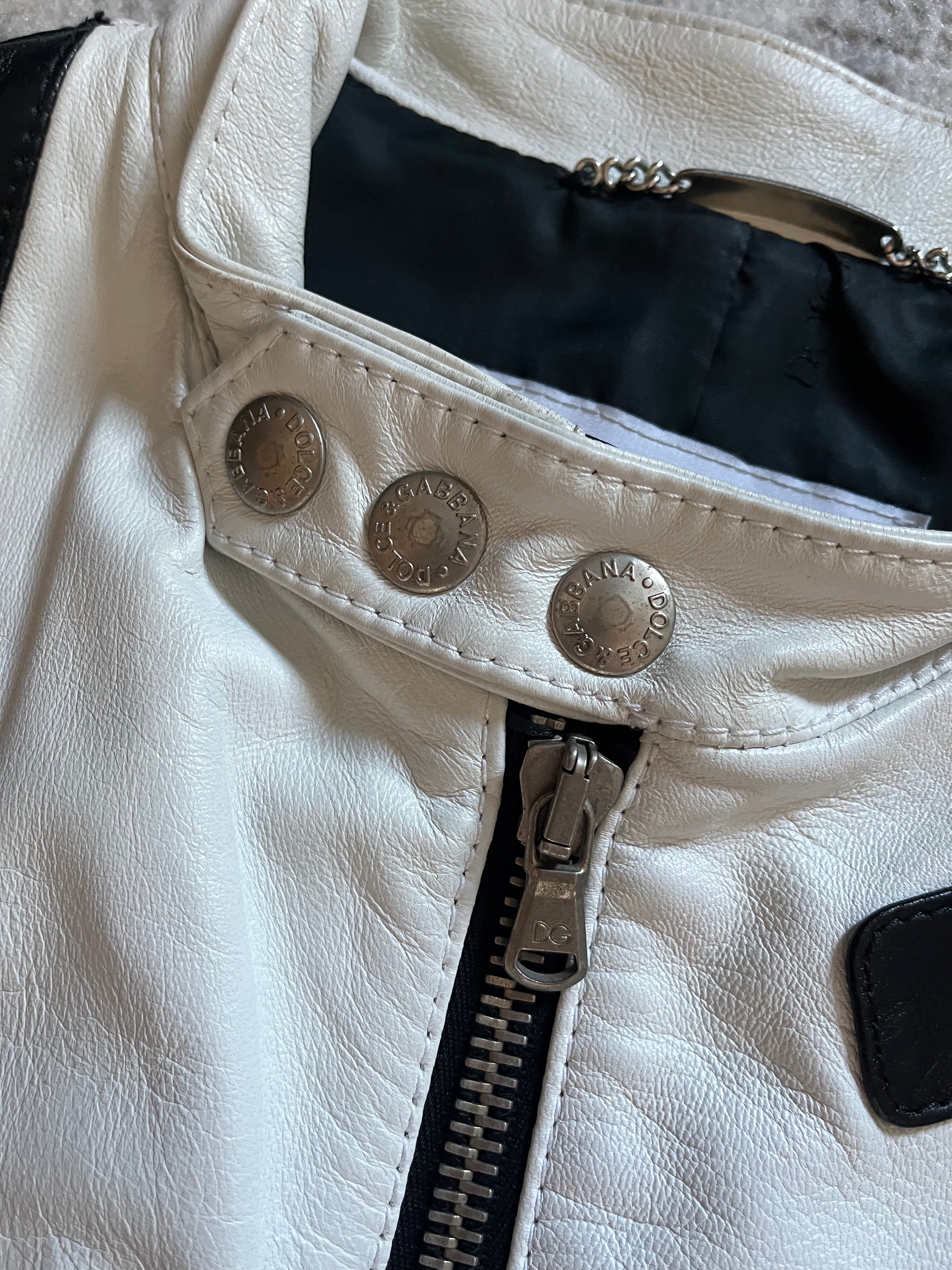 SS2001 Dolce & Gabbana Mythic Runway Biker Leather Jacket (M/L)