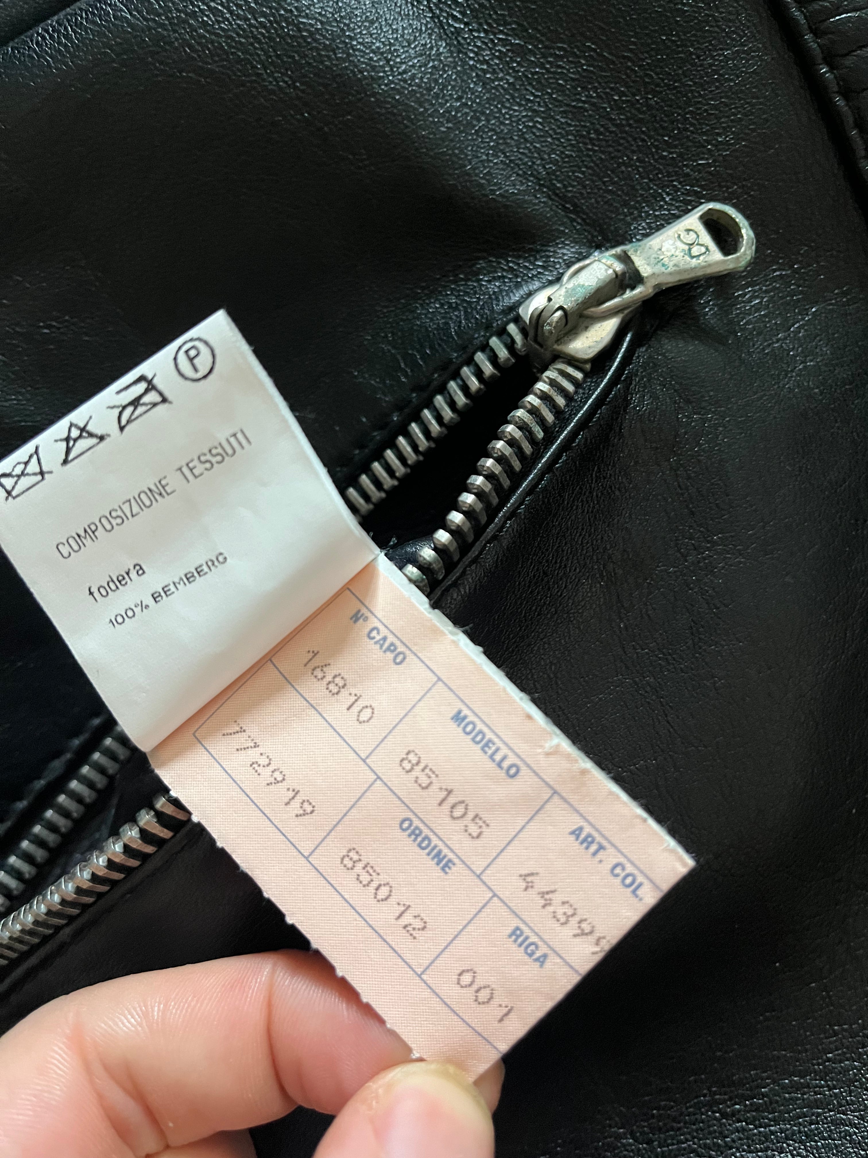 SS2001 Dolce & Gabbana Mythic Runway Biker Leather Jacket (M/L)