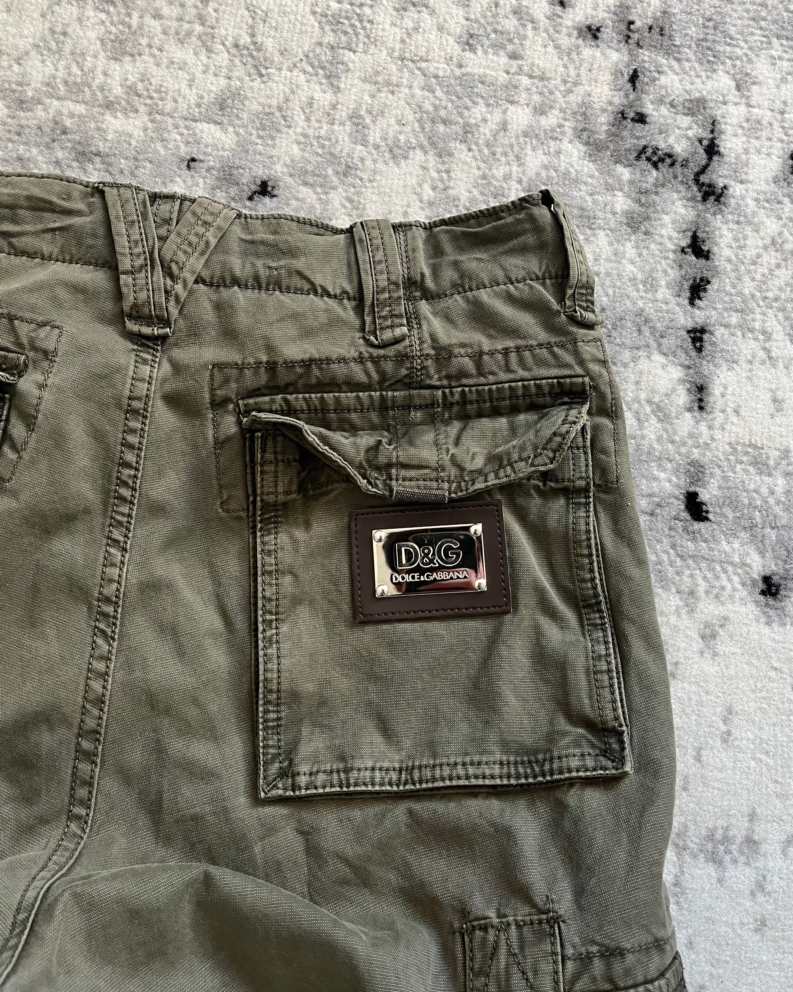 FW06 Dolce & Gabbana Olive Cargo Shorts (L)