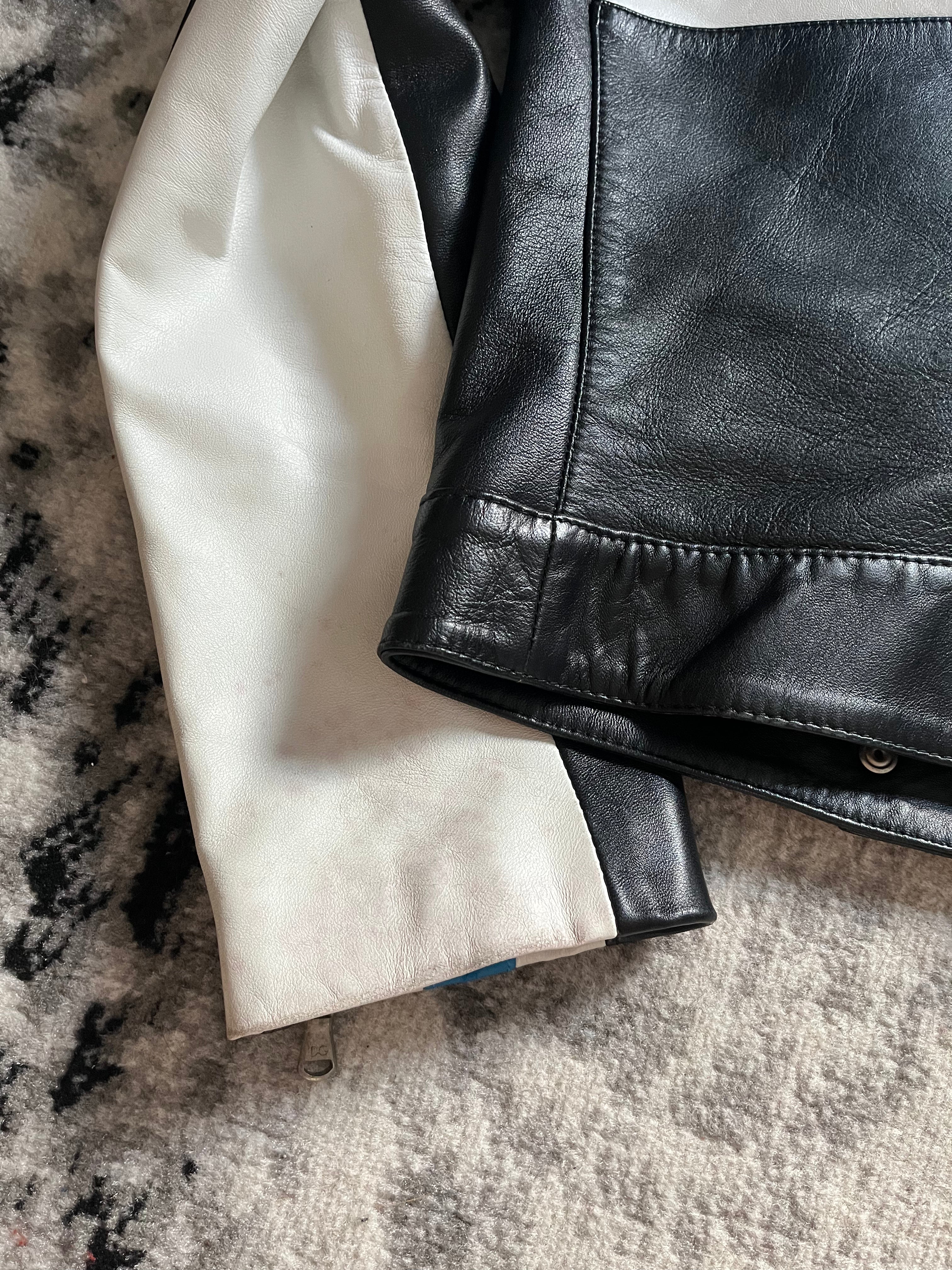 SS2001 Dolce & Gabbana Mythic Runway Biker Leather Jacket (M/L)