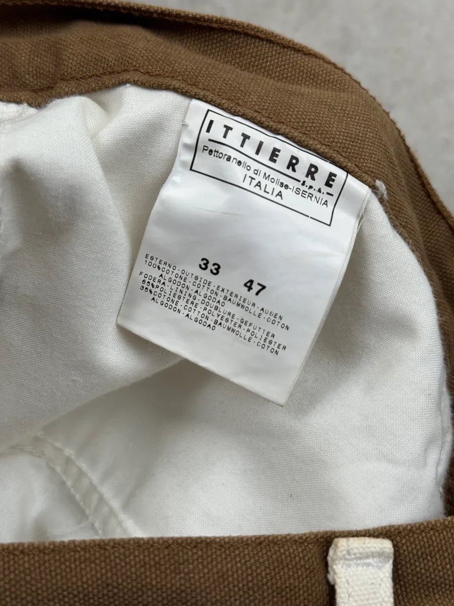 SS2004 Cavalli Tan Sand White Beige Two-Tone Pants nLGhDWPN 13