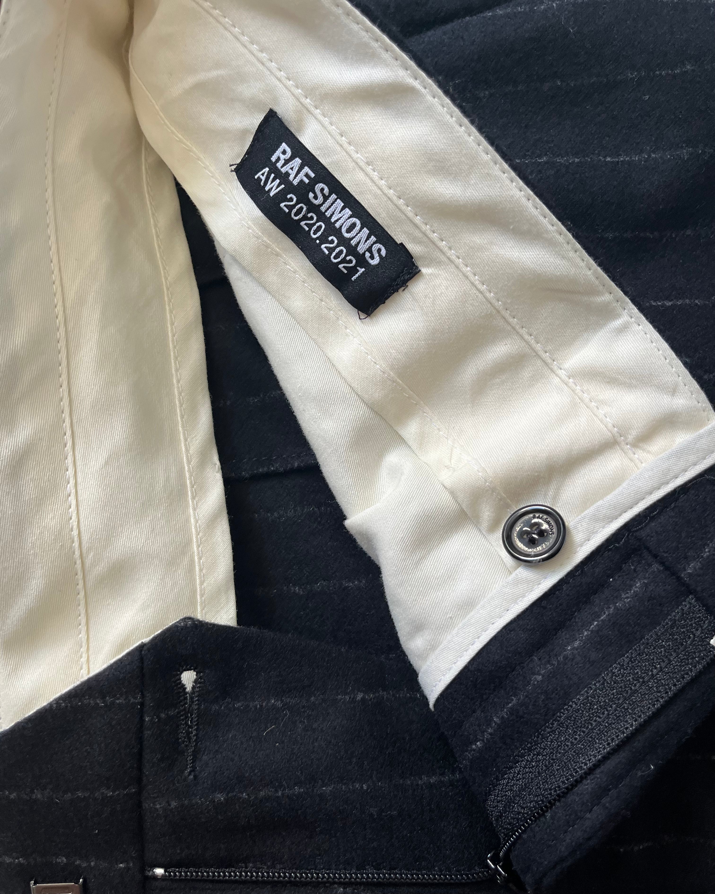 21 秋冬 Raf Simons 精裁羊毛长裤 (M/L)