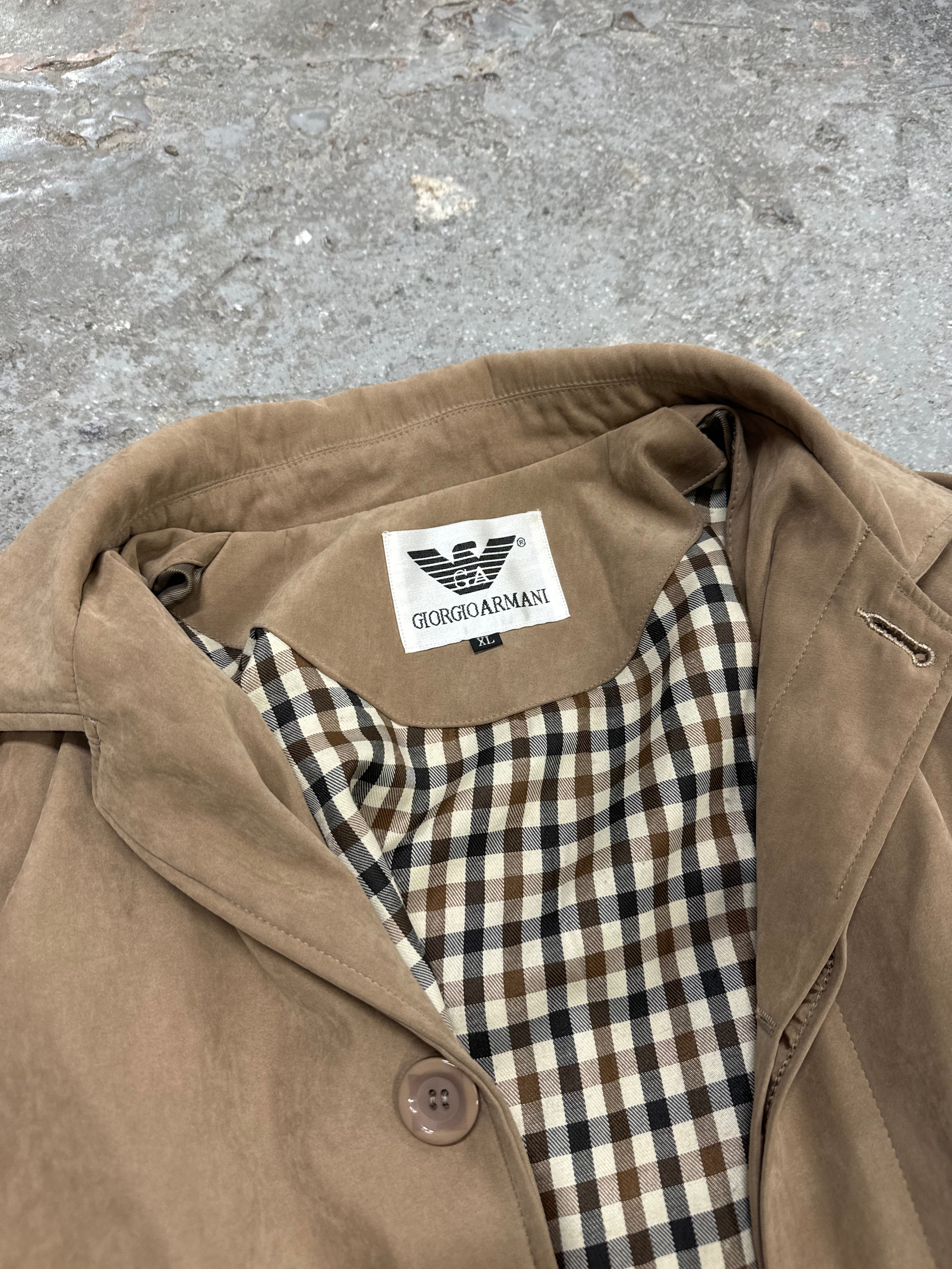 Giorgio Armani Long Beige Alpaga Jacket (L)