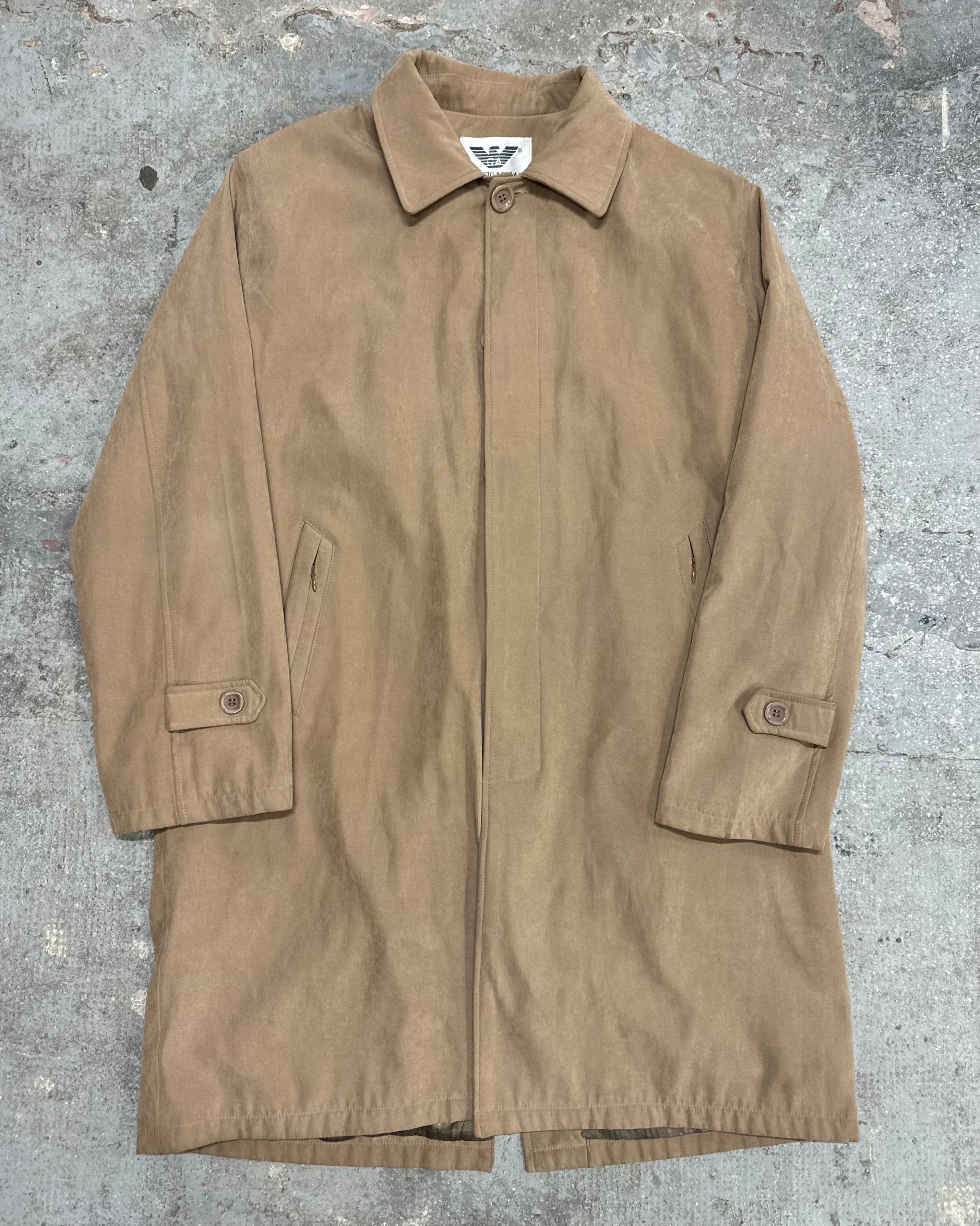 Giorgio Armani Long Beige Alpaga Jacket (L)