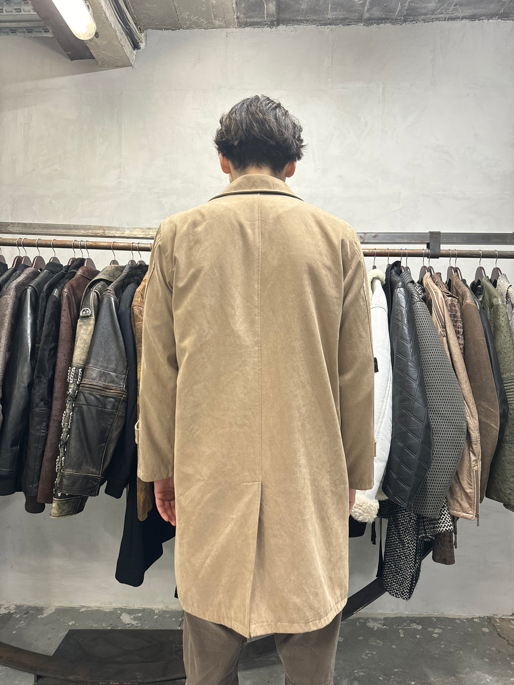 Giorgio Armani Long Beige Alpaga Jacket (L)