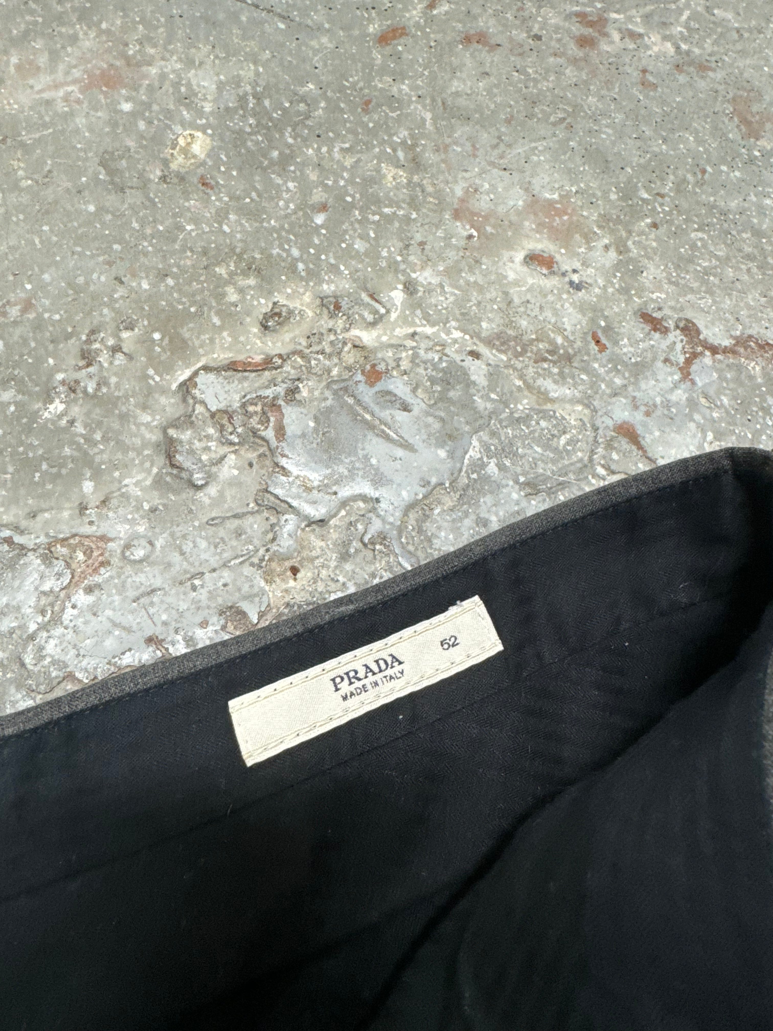 FW1998 Prada Grey Tailored Cozy Pants (L)