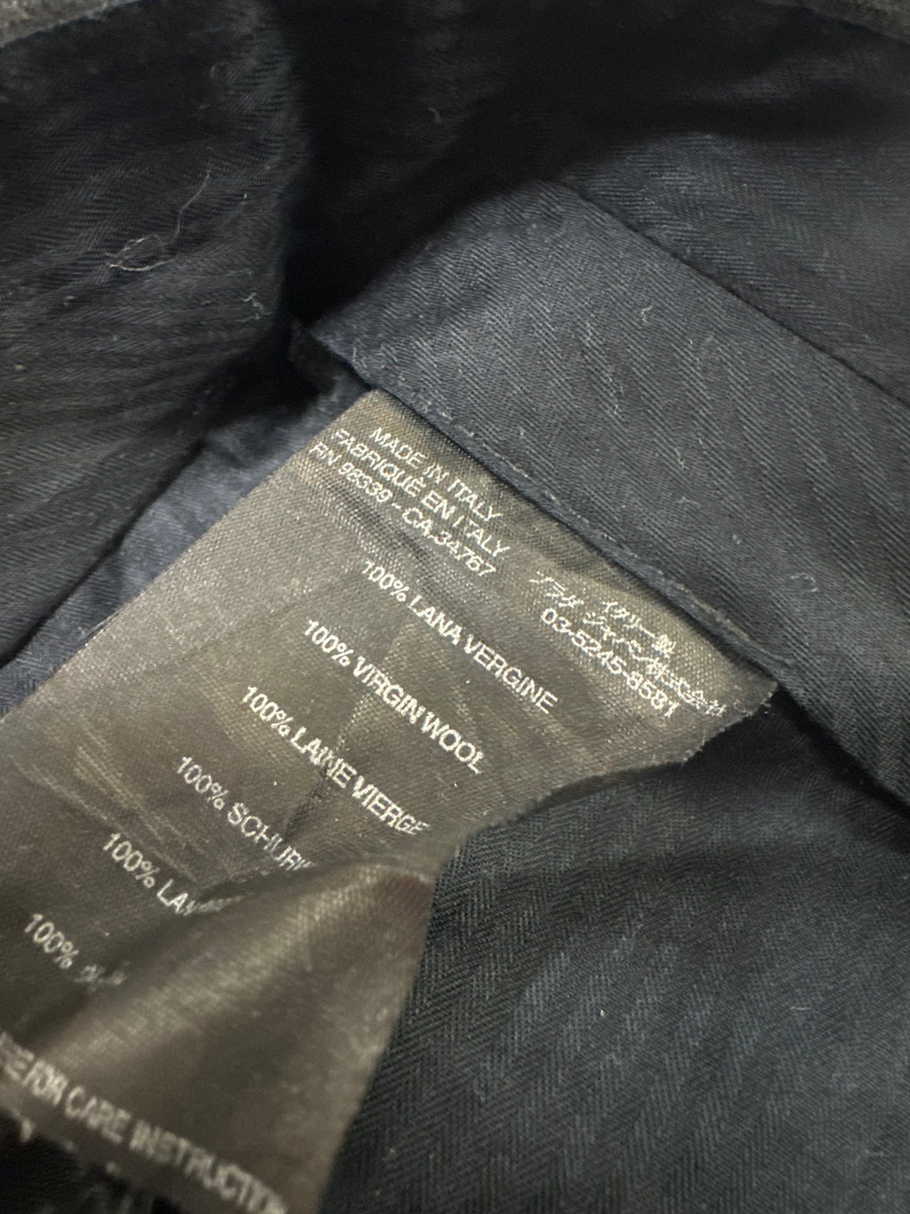 FW1998 Prada Grey Tailored Cozy Pants (L)