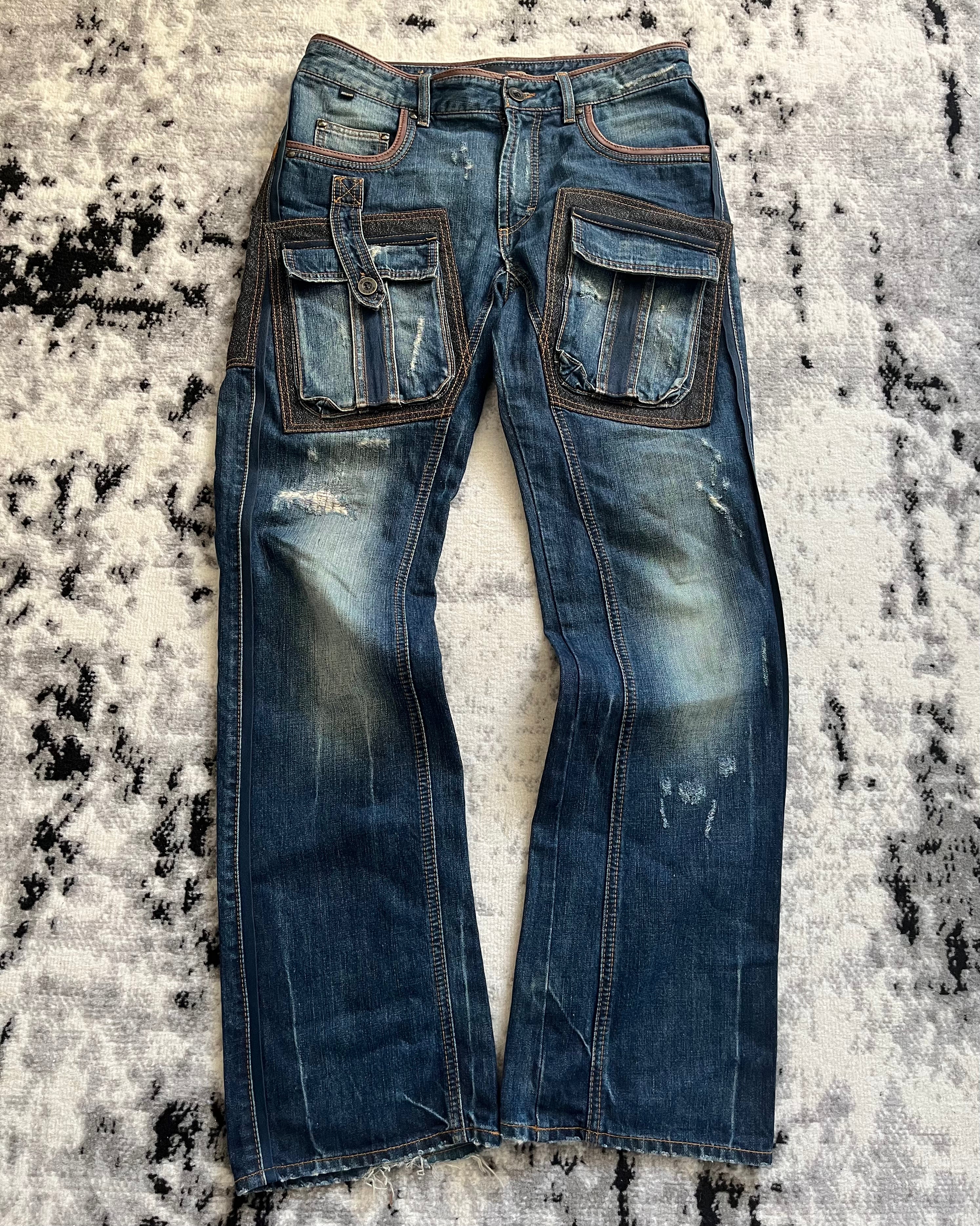 AW05 Just Cavalli Underground Relaxed Denim Pants (L/XL)
