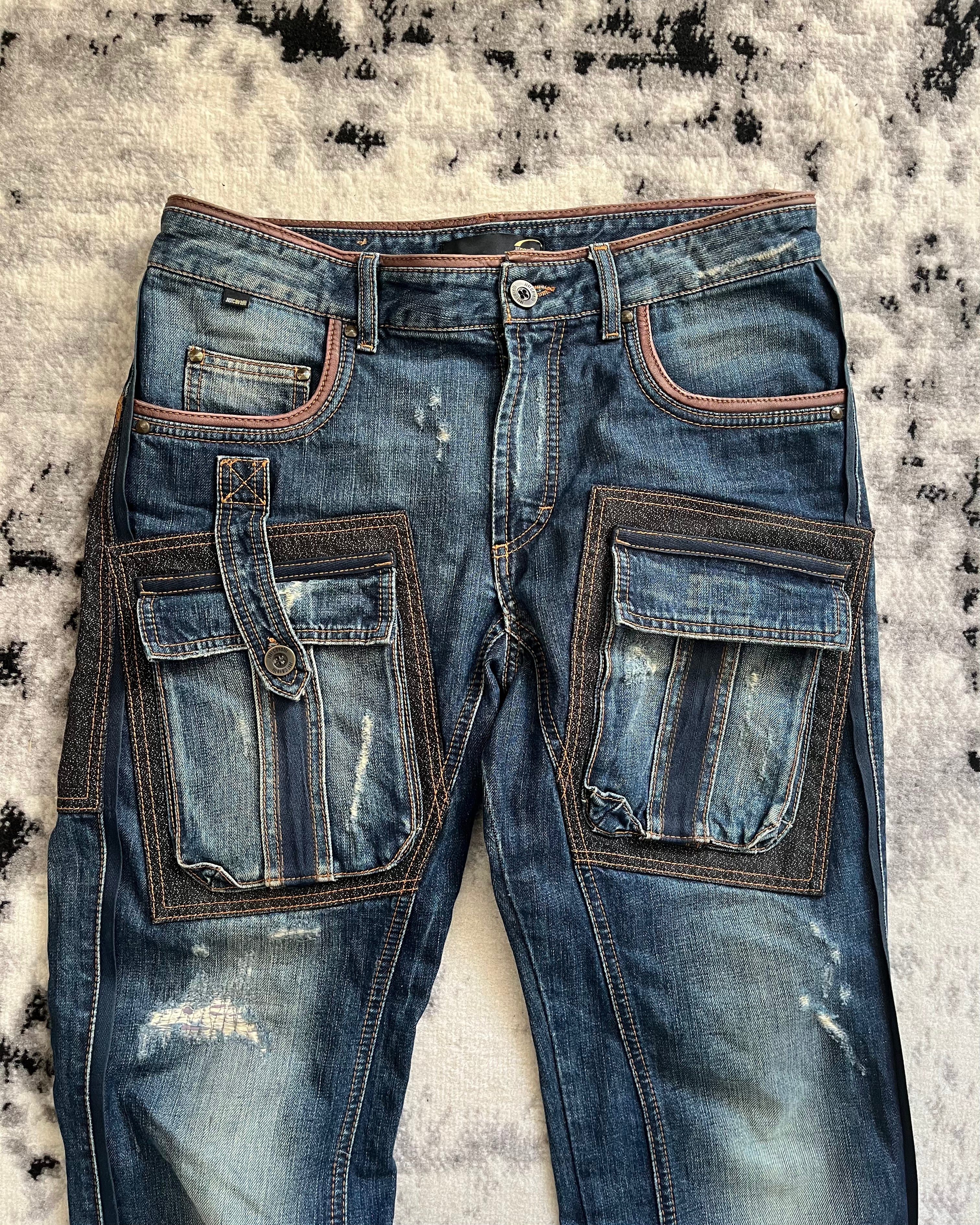 AW05 Just Cavalli Underground Relaxed Denim Pants (L/XL)