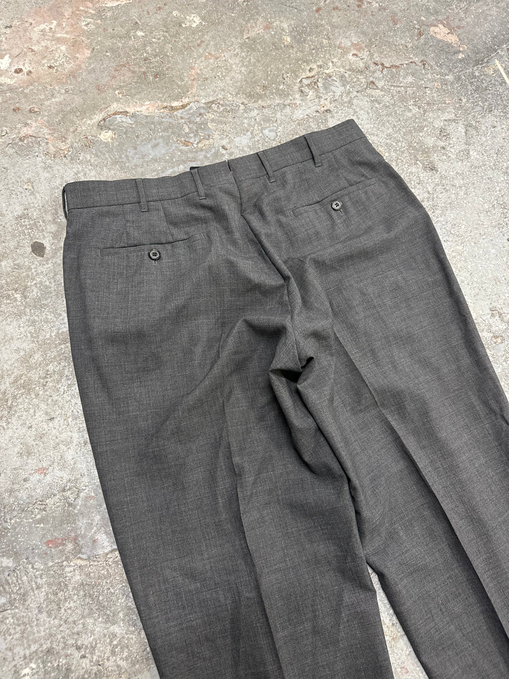 FW1998 Prada Grey Tailored Cozy Pants (L)