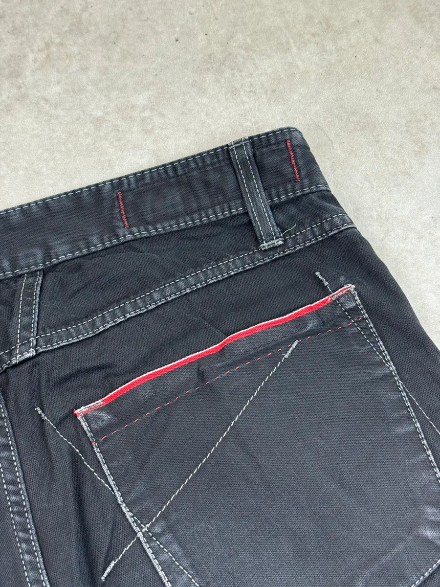 2000s Marithé François Girbaud Black Contrast Stitch Avant-Garde Jeans zFQlWqxT 7