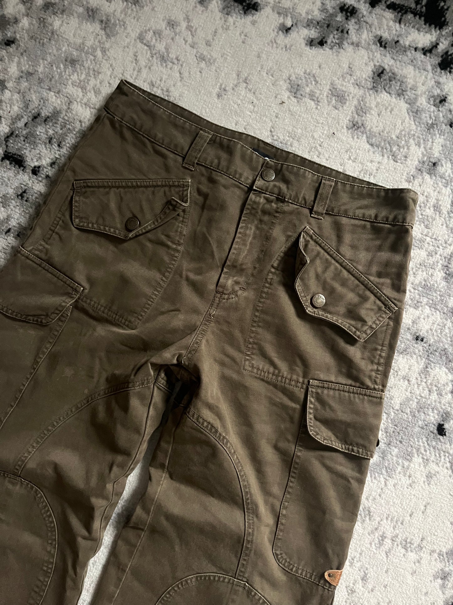 AW2003 Dolce & Gabbana Olive Cargo Pants (M)