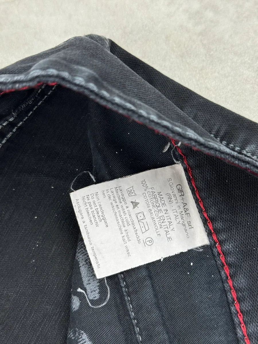 2000s Marithé François Girbaud Black Contrast Stitch Avant-Garde Jeans zFQlWqxT 13
