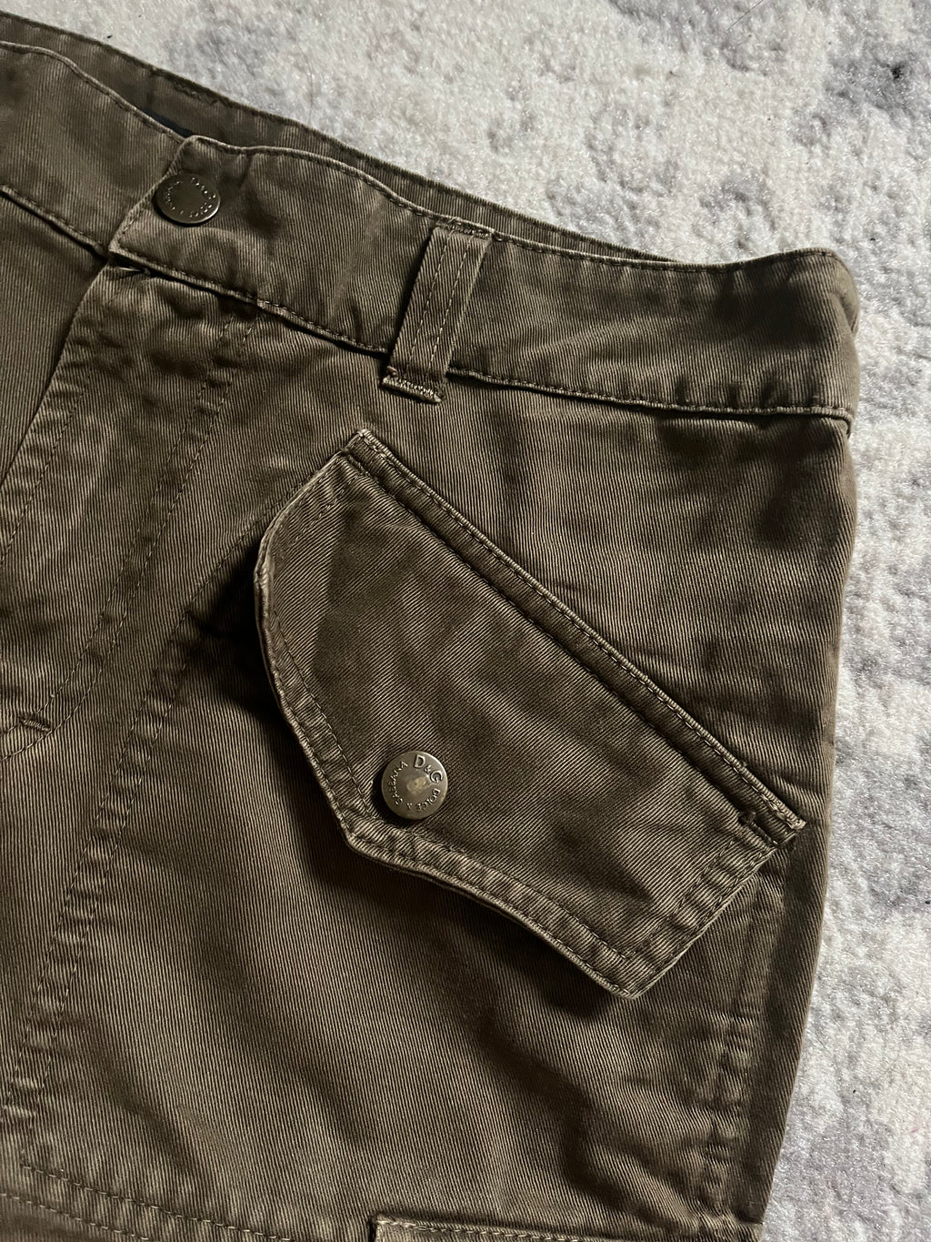 AW2003 Dolce & Gabbana Olive Cargo Pants (M)